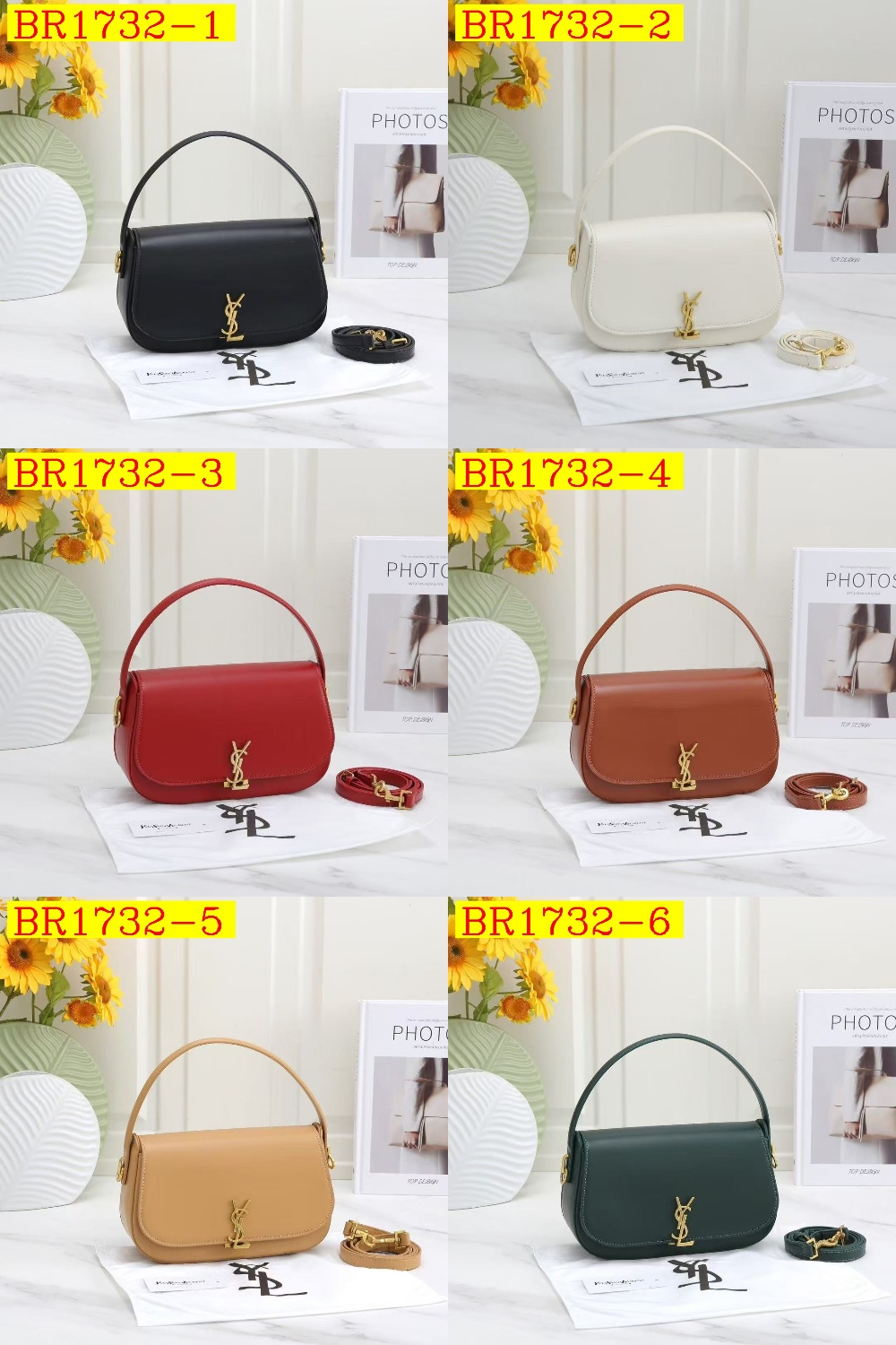 35$ YSL 8868-1 Shoulder bag size 26x15x9 cm 610660 BR1732 gallery