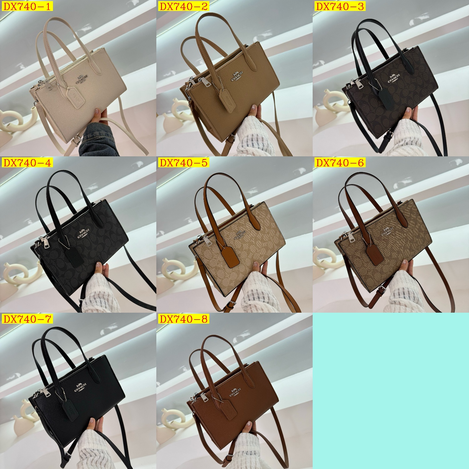 35$ coach 98018 tote pu size 25X16X9 cm 019588 DX740 gallery