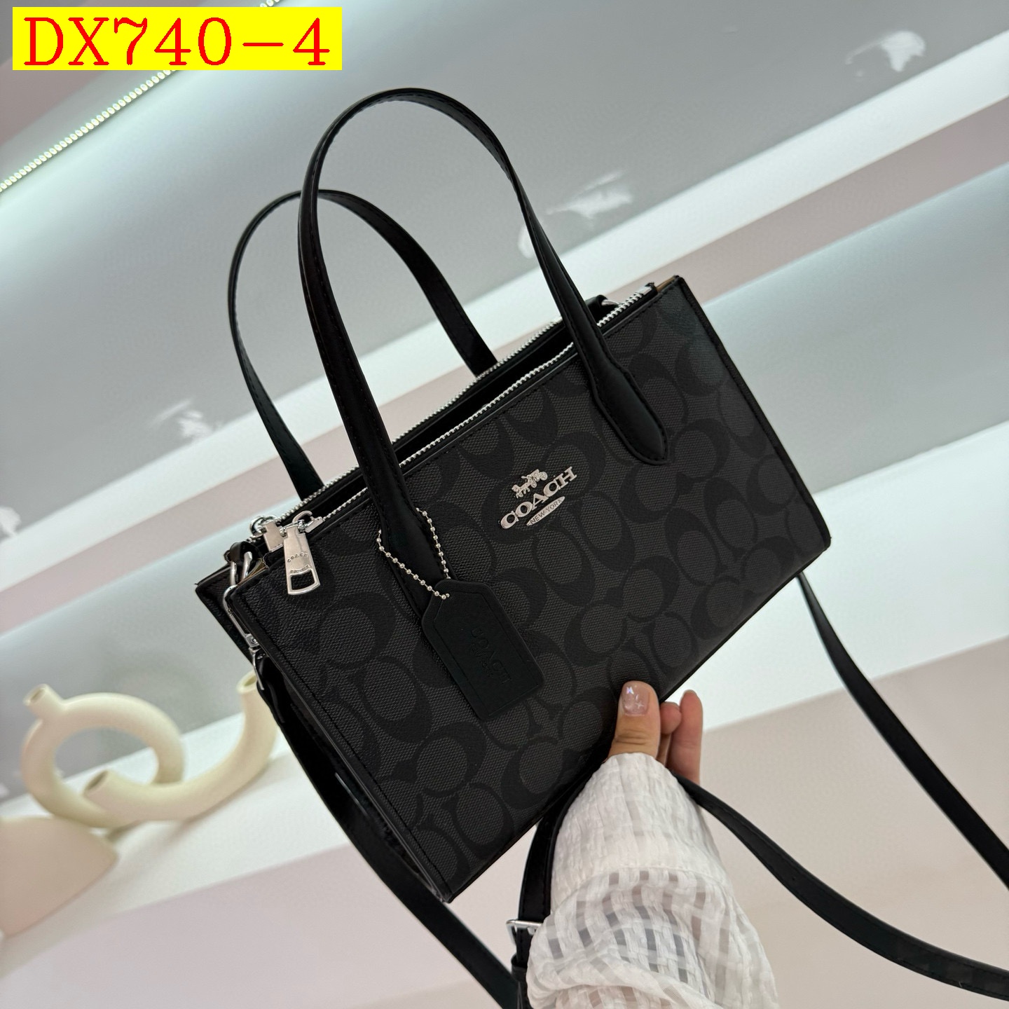 35$ coach 98018 tote pu size 25X16X9 cm 019588 DX740 gallery