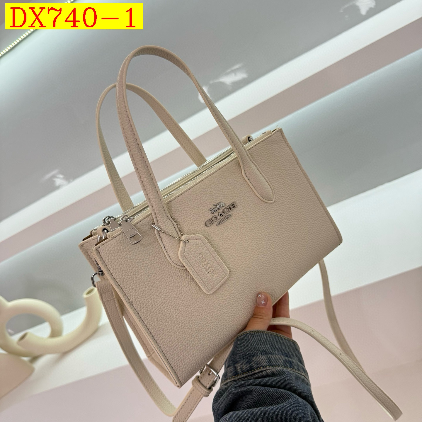 35$ coach 98018 tote pu size 25X16X9 cm 019588 DX740 gallery