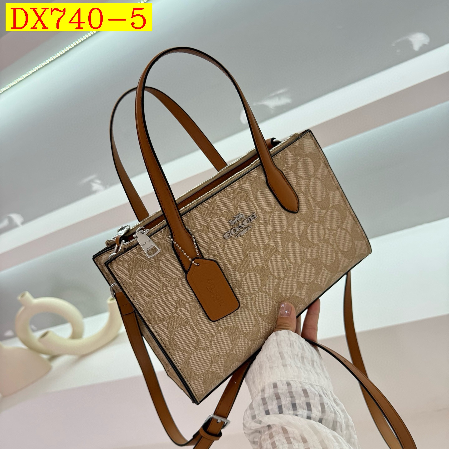 35$ coach 98018 tote pu size 25X16X9 cm 019588 DX740 gallery