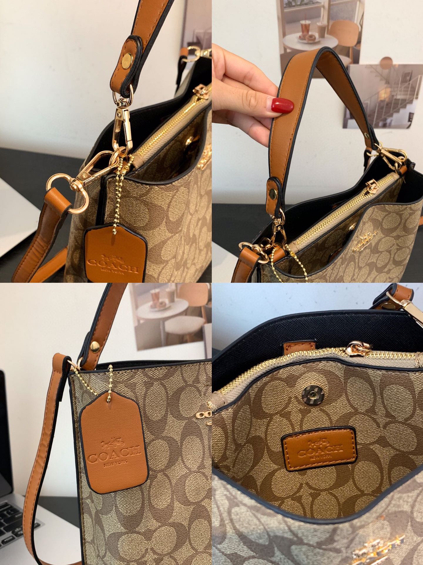 35$ new_dh COACH SIZE 22X20X8 CM 91855623332 DX6B19 gallery