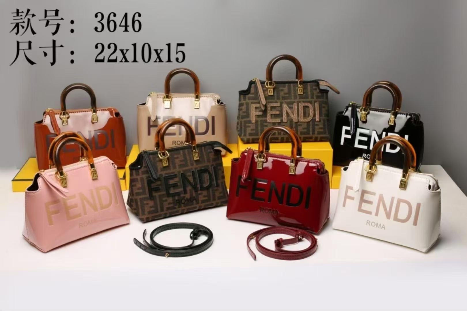 36$ FENDI 3646 Shoulder bag size 22X10X15 cm 814650 BR1716 gallery