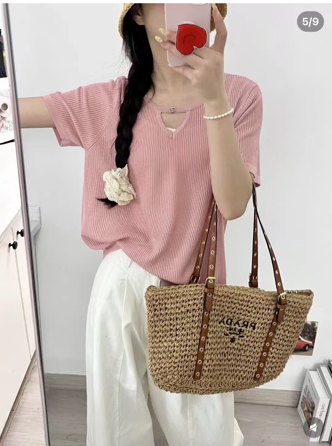36$ PRADA 046 Shoulder bag size 43X28 cm 815350 BR2142 gallery
