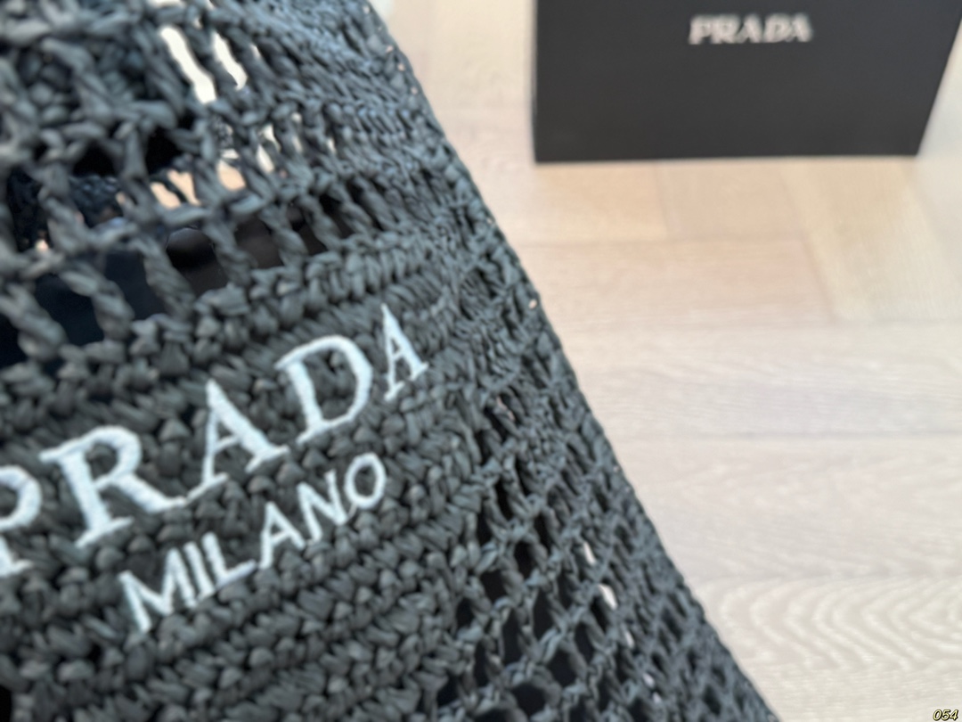 36$ PRADA Straw woven bag size 34x36 cm 623050 ZZ277 gallery