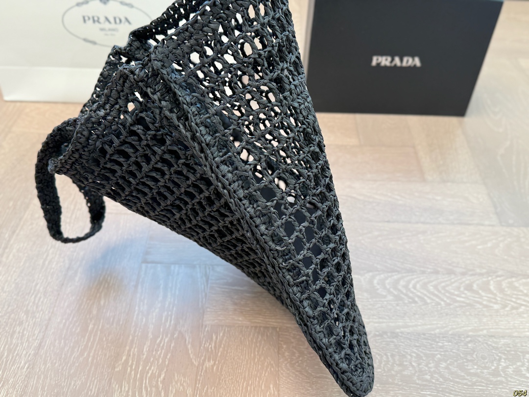 36$ PRADA Straw woven bag size 34x36 cm 623050 ZZ277 gallery