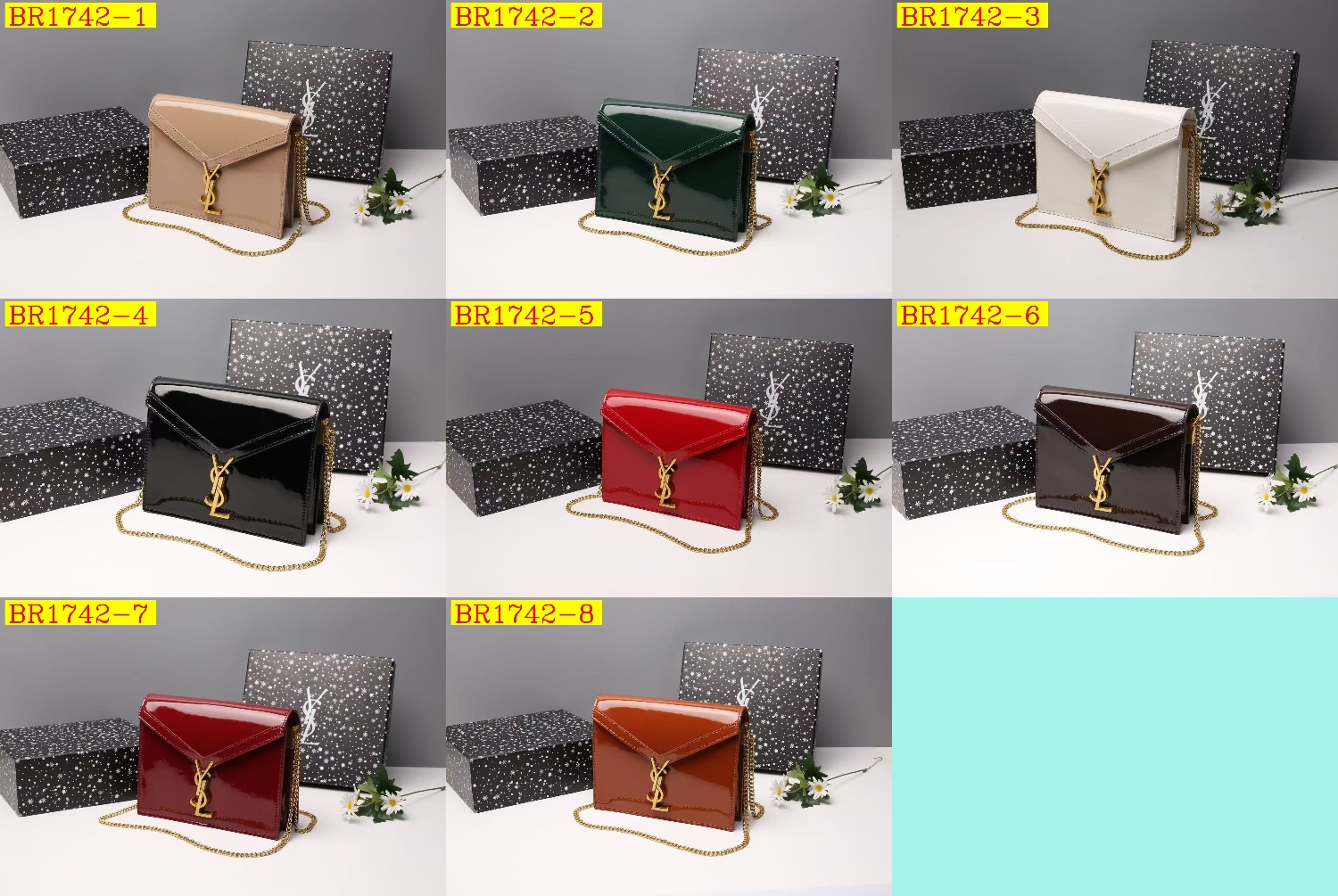 36$ YSL 1818 Shoulder bag size 20x16X7 cm 613760 BR1742 gallery