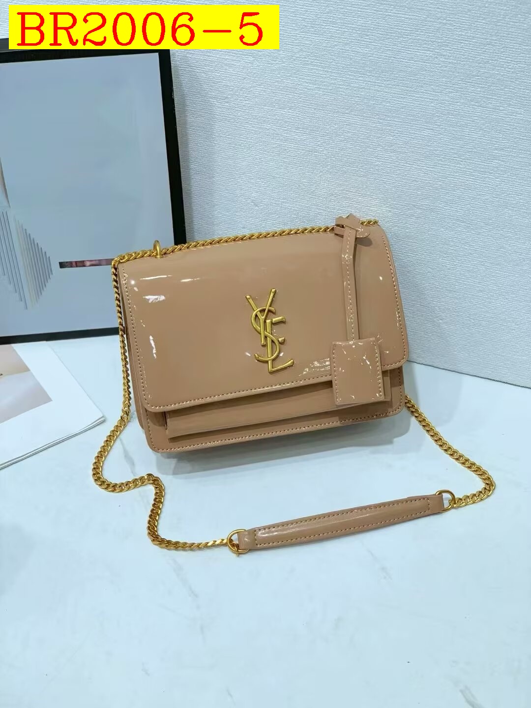 36$ YSL 2504 Shoulder bag size 22X7X16 cm 418740 BR2006 gallery