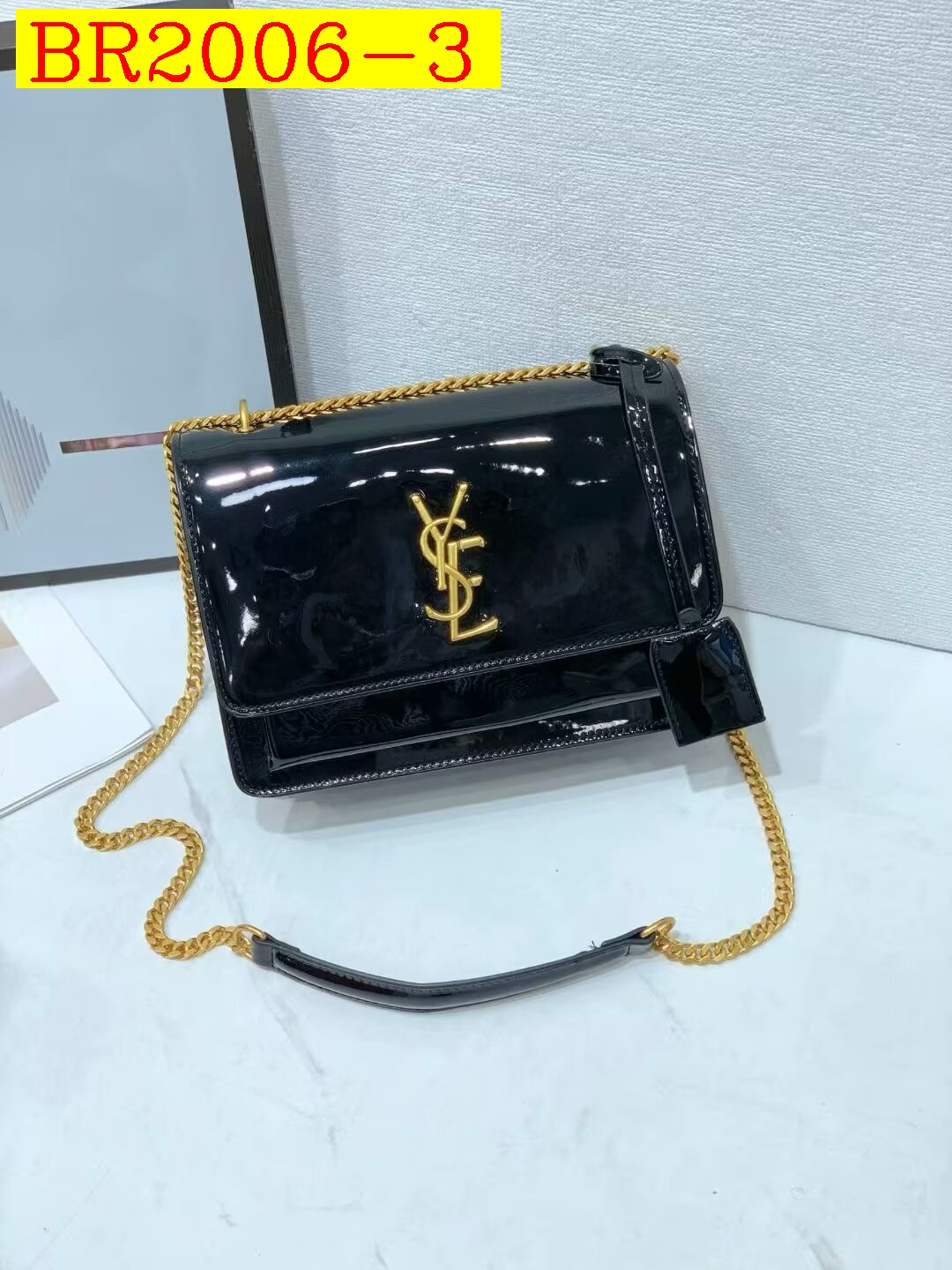36$ YSL 2504 Shoulder bag size 22X7X16 cm 418740 BR2006 gallery