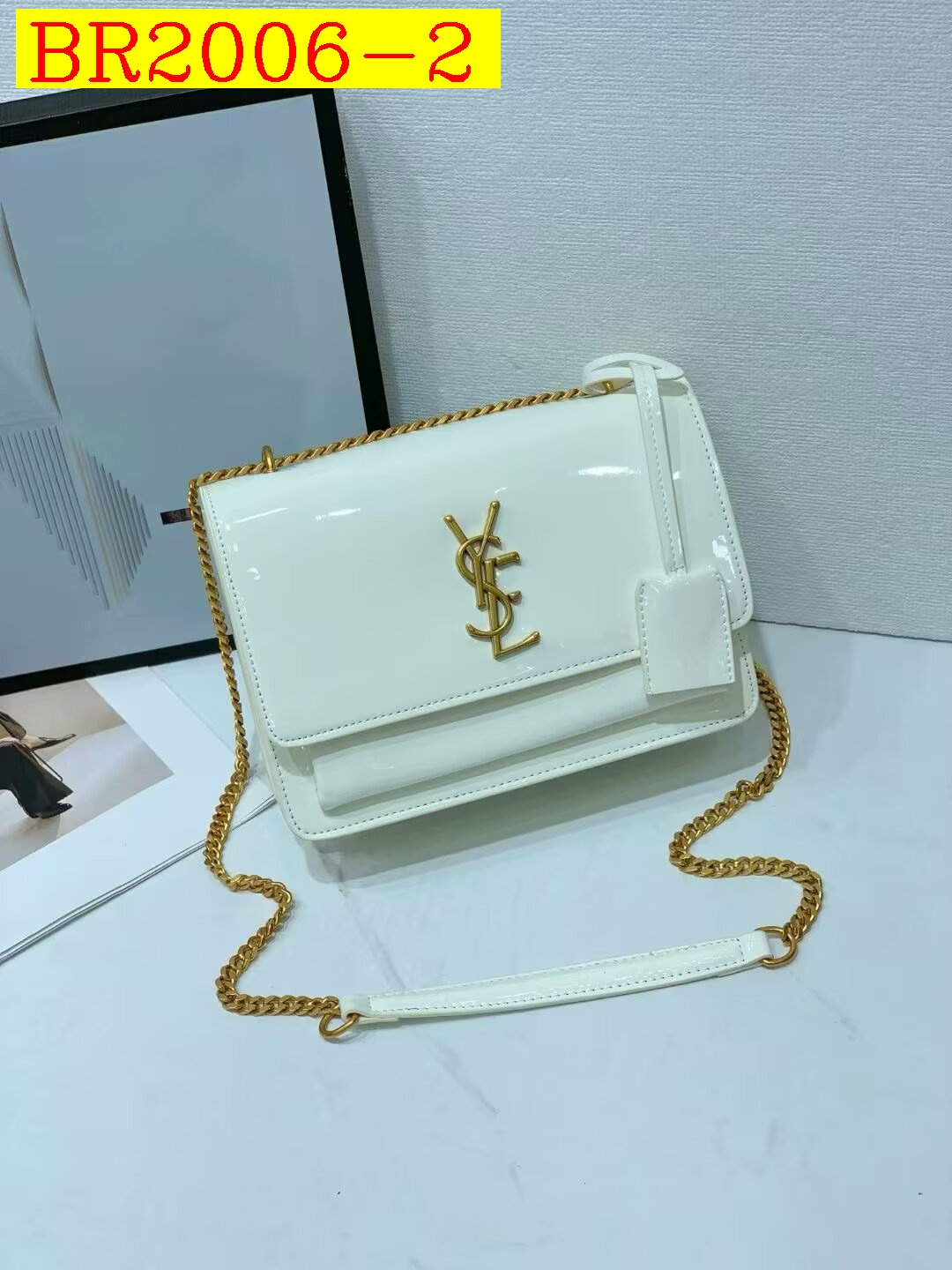 36$ YSL 2504 Shoulder bag size 22X7X16 cm 418740 BR2006 gallery