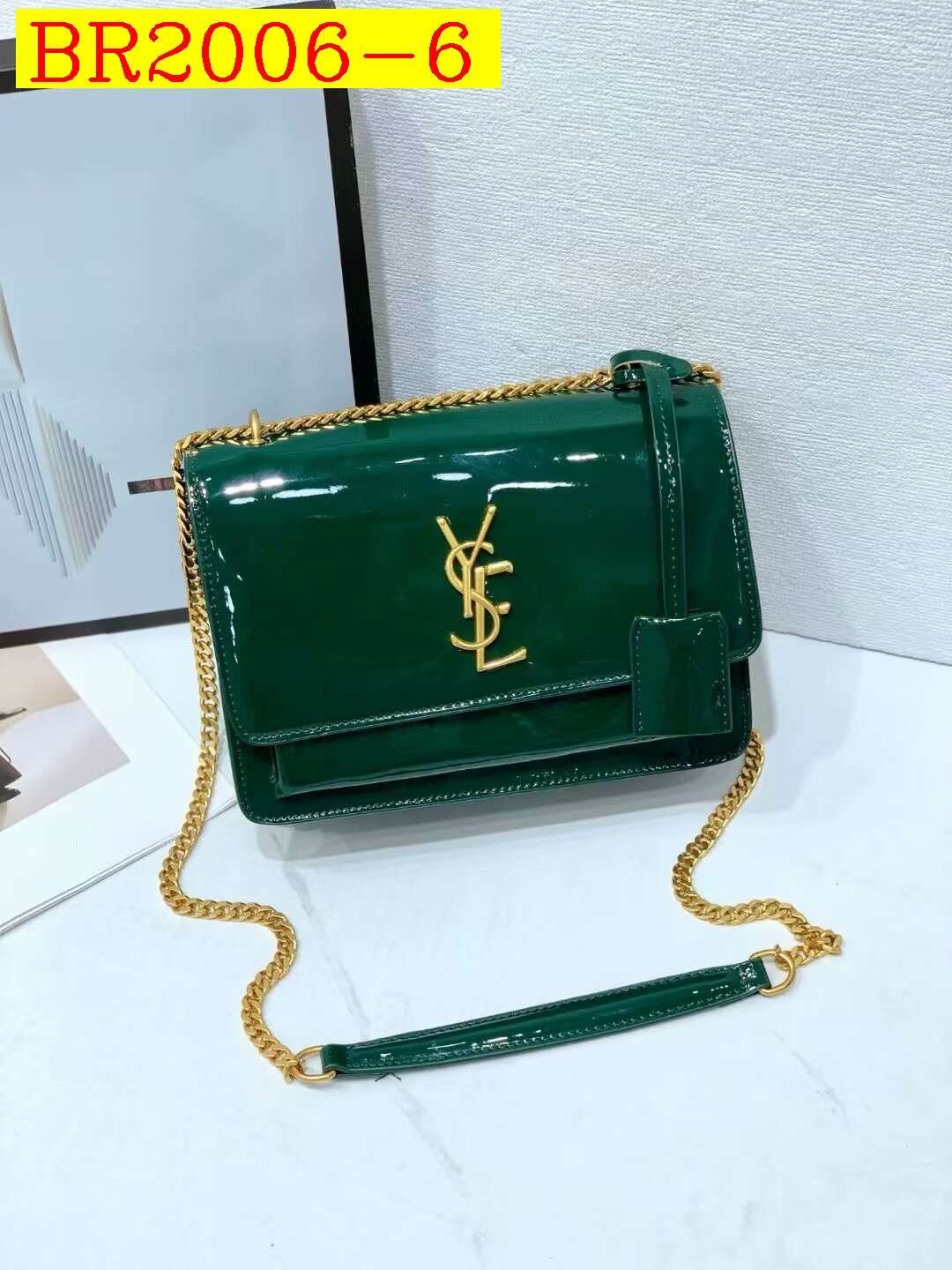 36$ YSL 2504 Shoulder bag size 22X7X16 cm 418740 BR2006 gallery