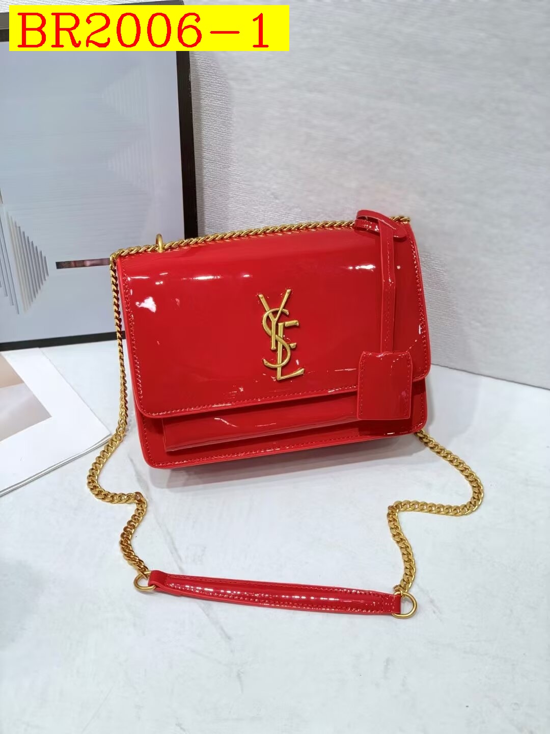 36$ YSL 2504 Shoulder bag size 22X7X16 cm 418740 BR2006 gallery