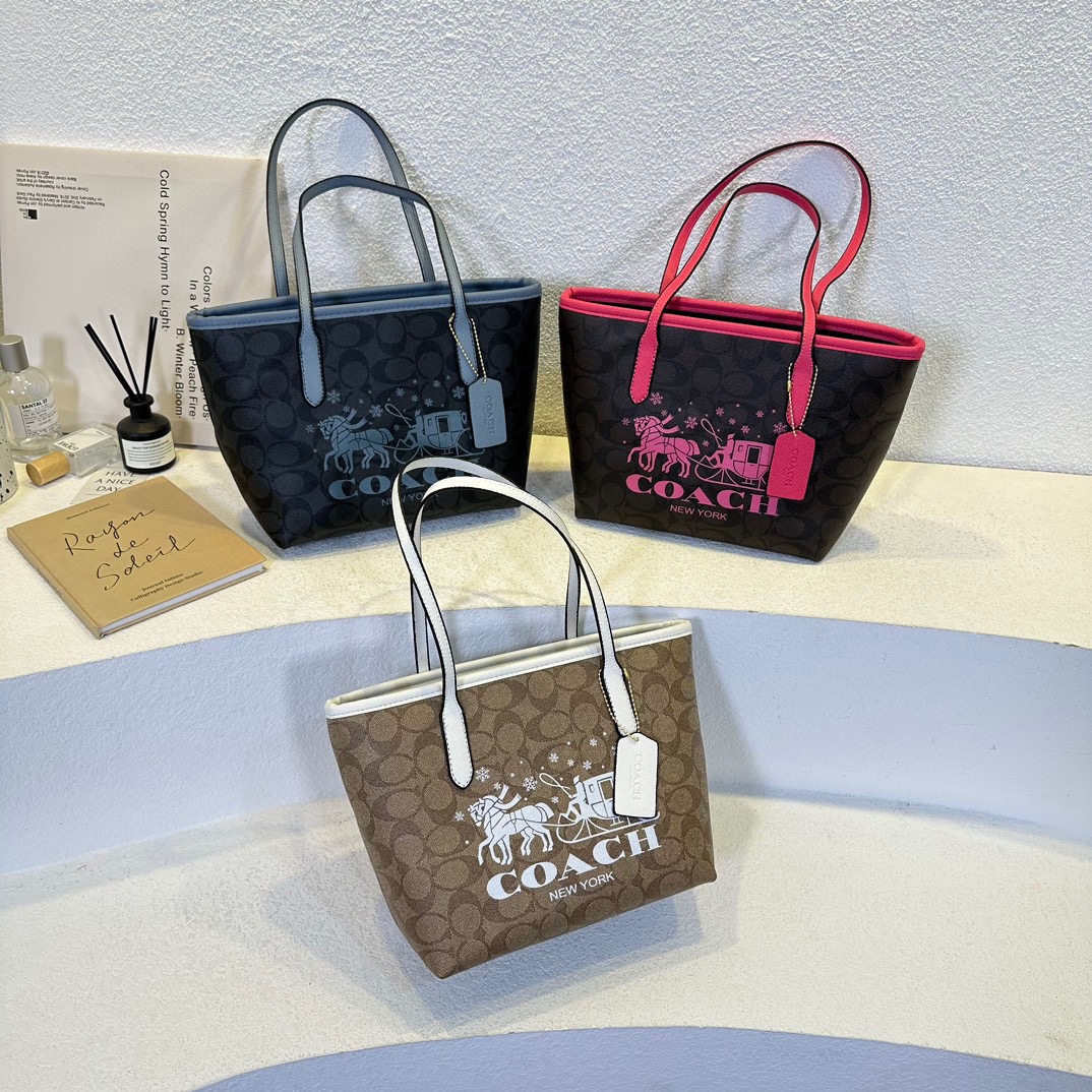 36$ new_dh coach tote pu SIZE 31X20 CM 91258623344 DX44152 gallery