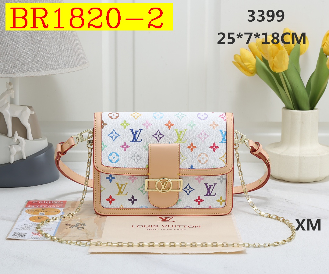 37$ LV 3399 Shoulder bag size 25x7x18 cm 315880 BR1820 gallery