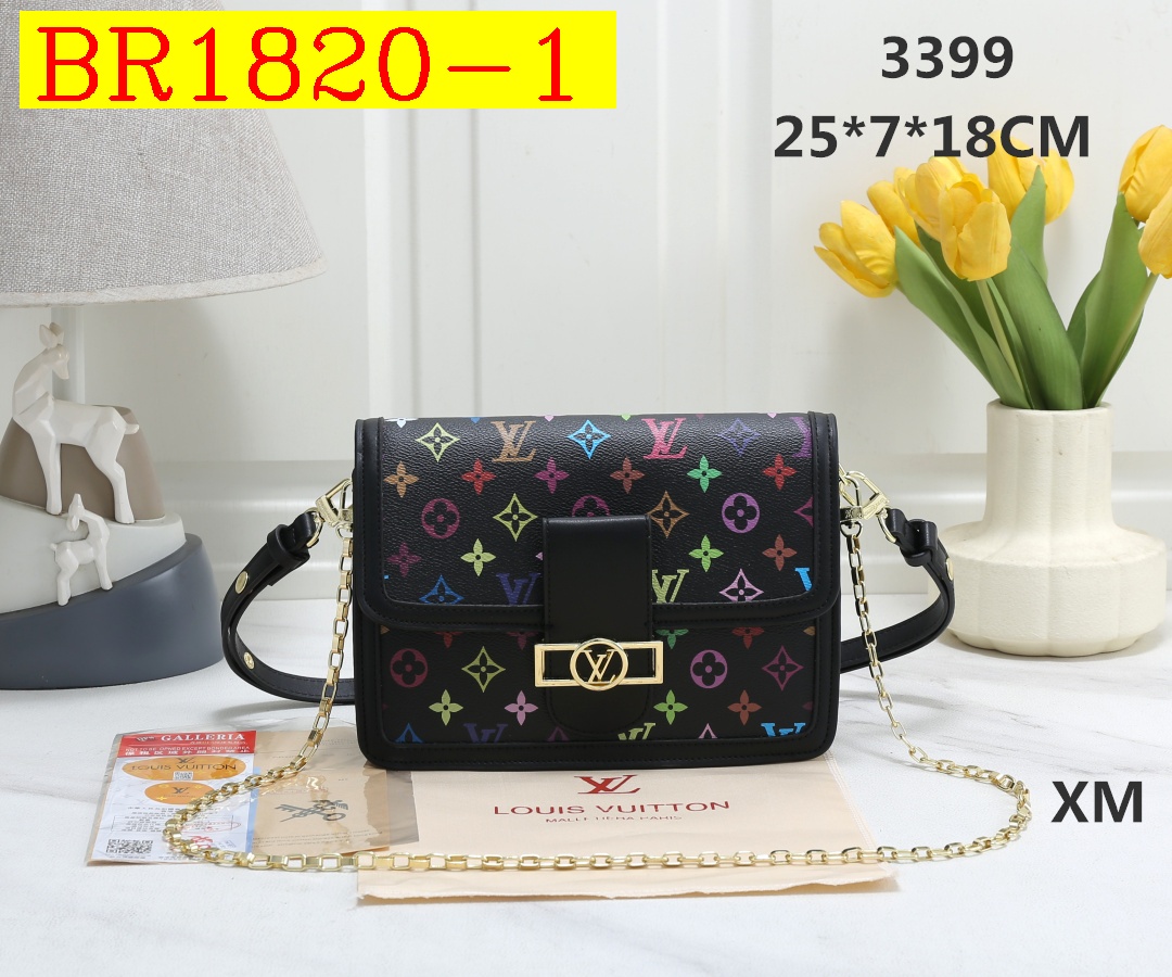 37$ LV 3399 Shoulder bag size 25x7x18 cm 315880 BR1820 gallery