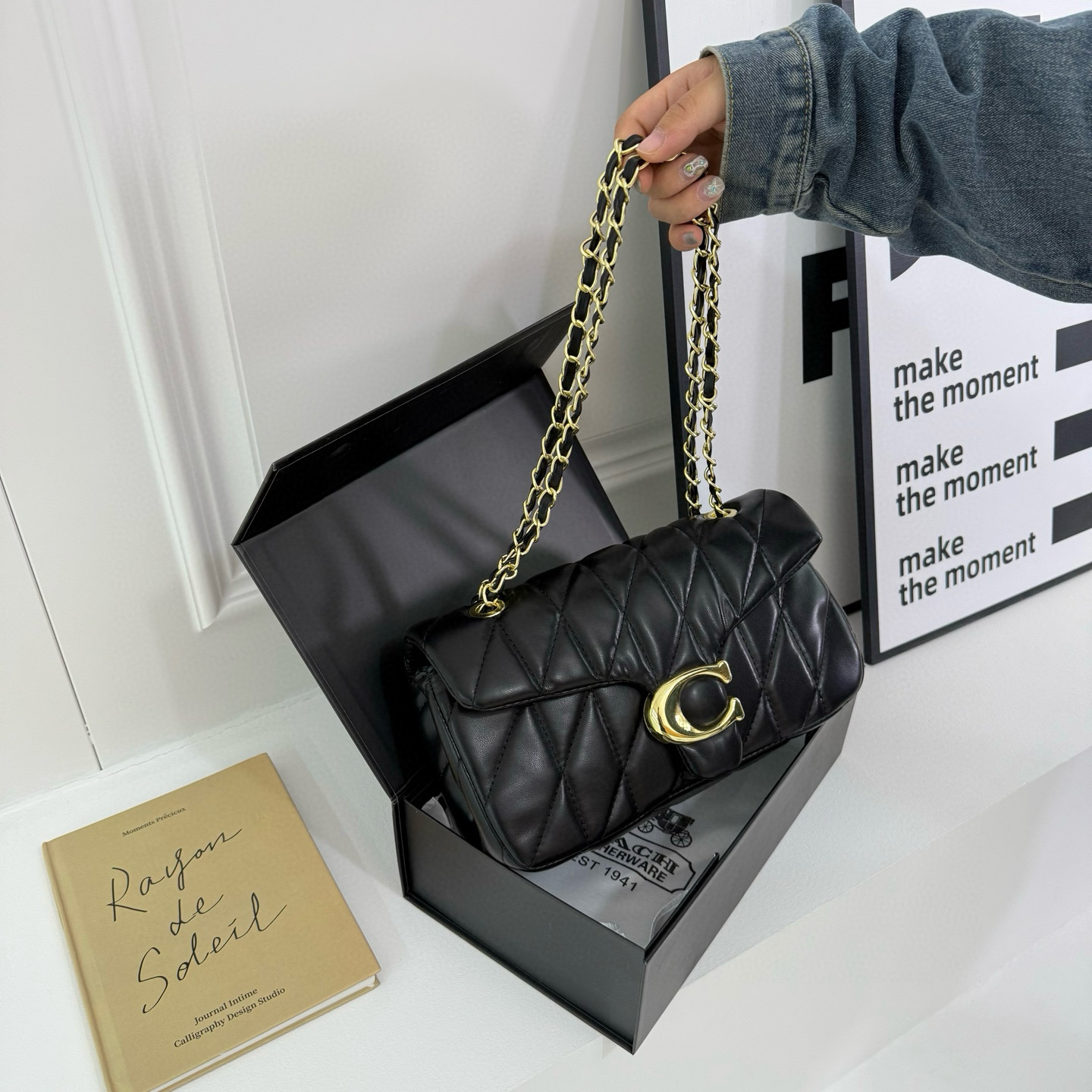 37$ coach pu Shoulder bag size 26X14X8cm 815546 DX702 gallery