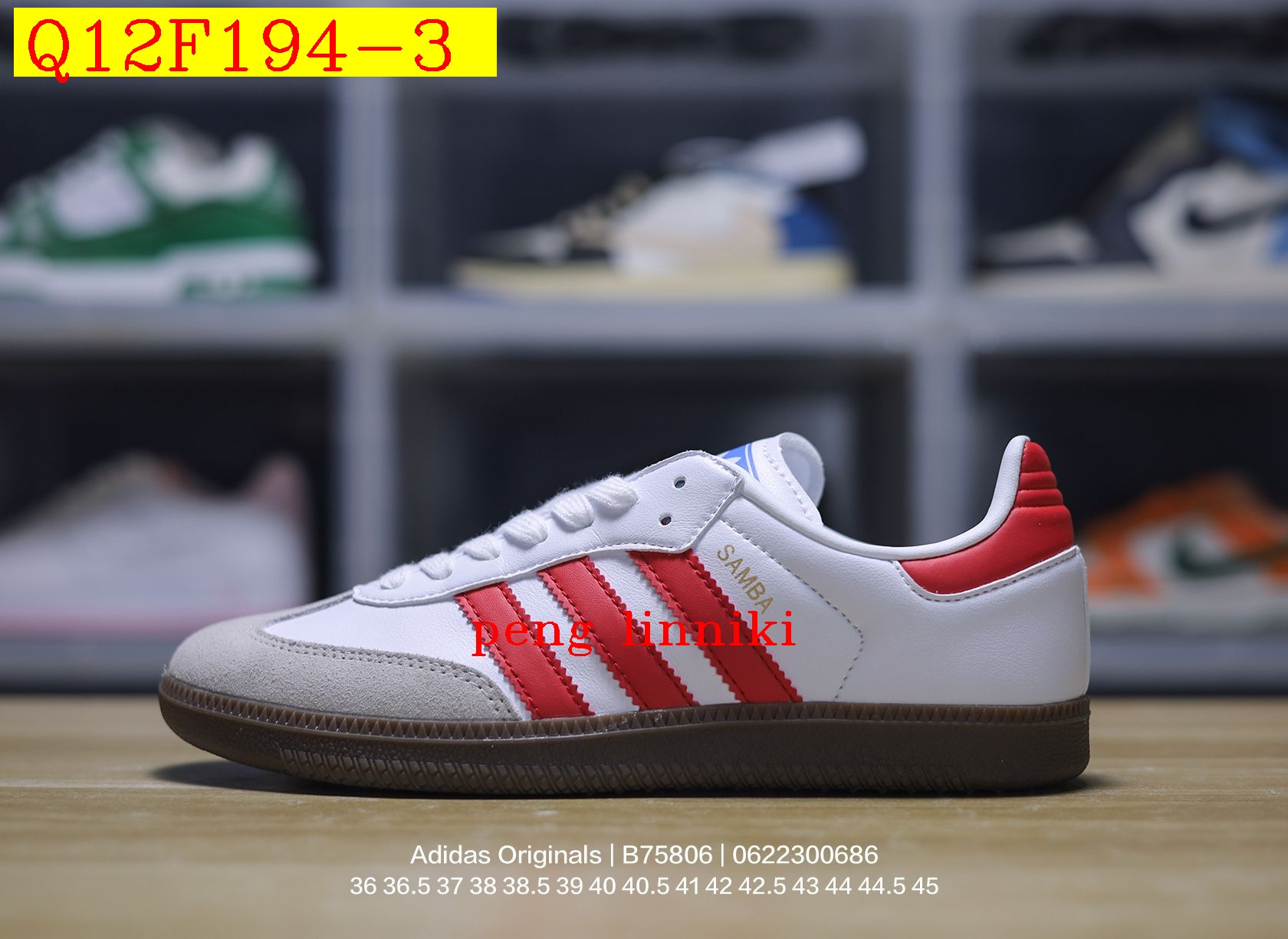 37$ new_dh Adidas Originals Samba Vegan OG size 36-45 61177023553 Q12F194 gallery