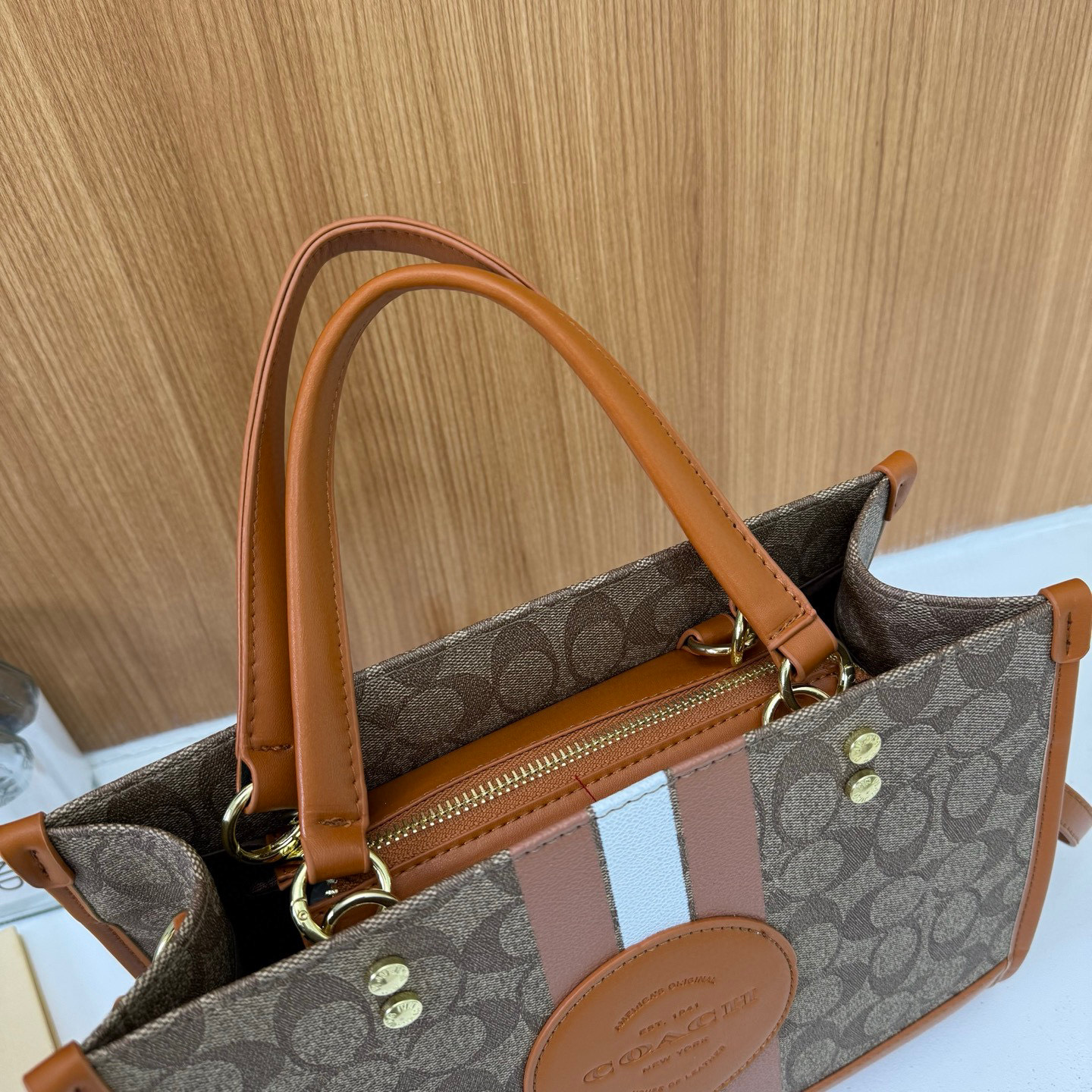 38$ coach 5880 tote pu size 29x22x12 cm 015640 DX726 gallery
