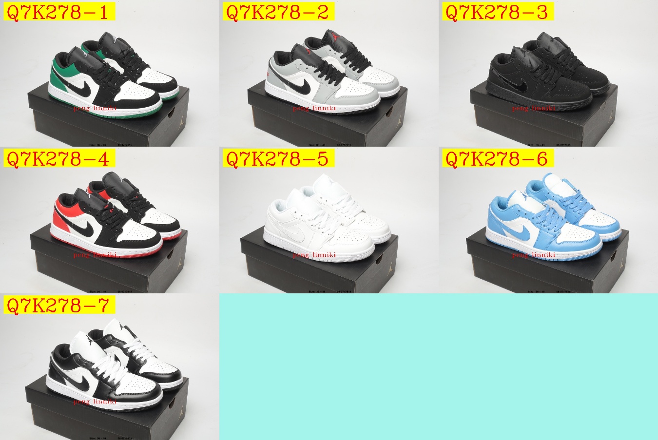 38$ new_dh Nike Air Jordan 1 Low AJ1 size 36-45 31152023442 Q7K278 gallery