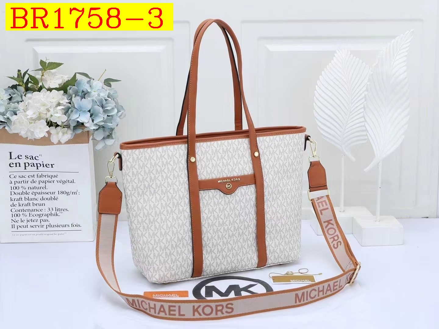 39$ MK 23011 Tote bag size 33x28x12 cm 418660 BR1758 gallery
