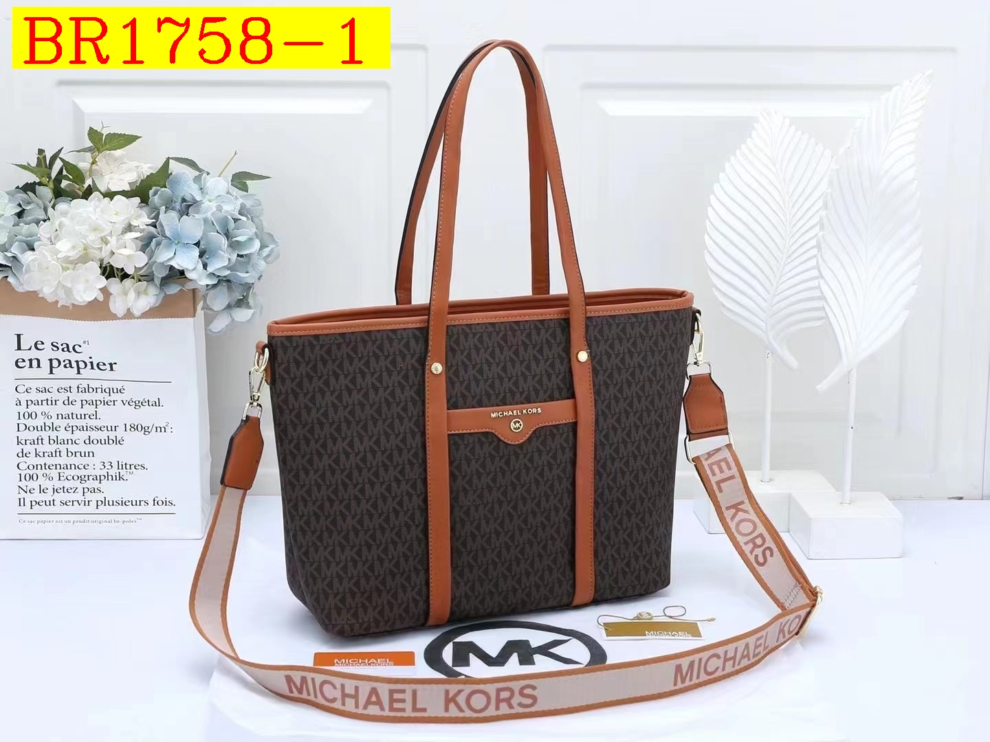 39$ MK 23011 Tote bag size 33x28x12 cm 418660 BR1758 gallery