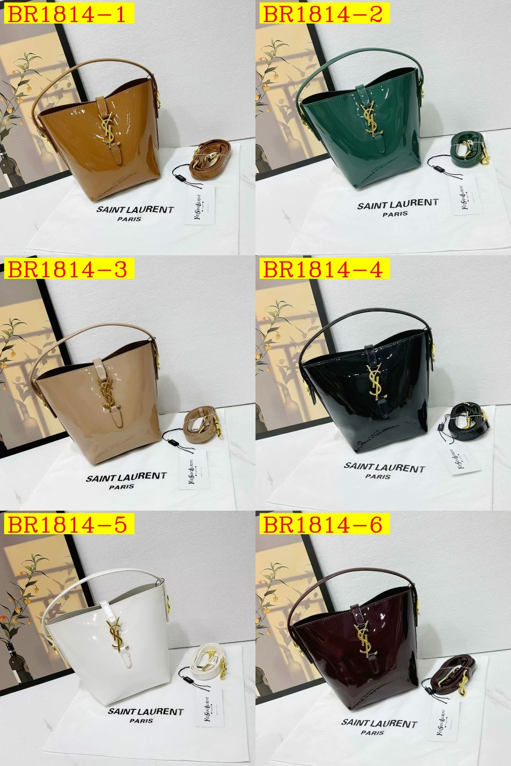 39$ YSL 8875 Tote bag size 24x12x18 cm 812830 BR1814 gallery