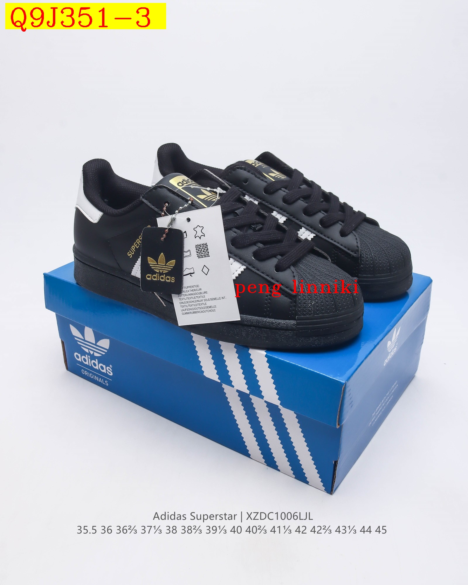 39$ new_dh ADIDAS SUPERSTAR Leather size 35-45 51769023579 Q9J351 gallery