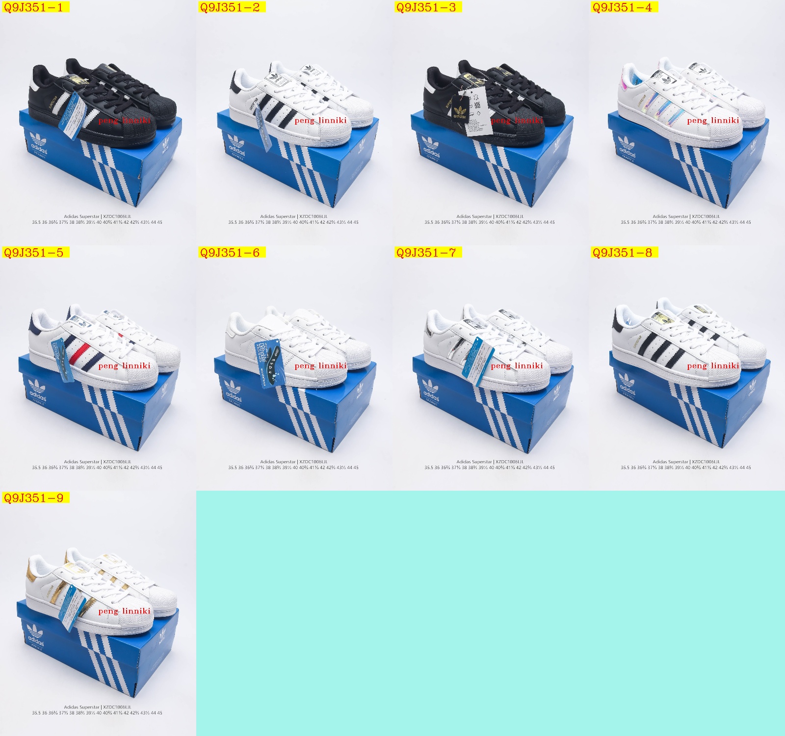 39$ new_dh ADIDAS SUPERSTAR Leather size 35-45 51769023579 Q9J351 gallery