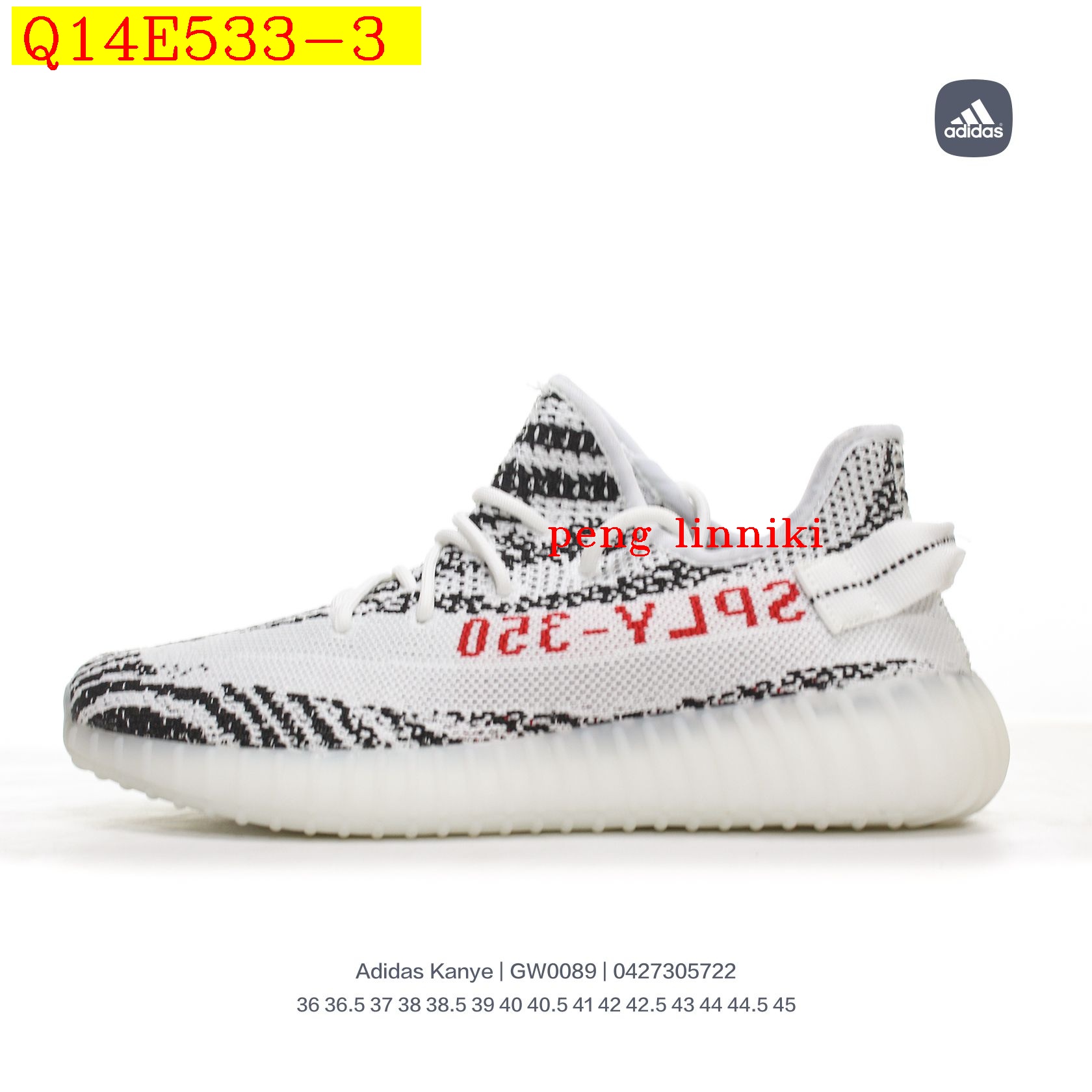 40$ new_dh Adidas Yeezy Boost 350 V2 size36-45 51283023588 Q14E533 gallery