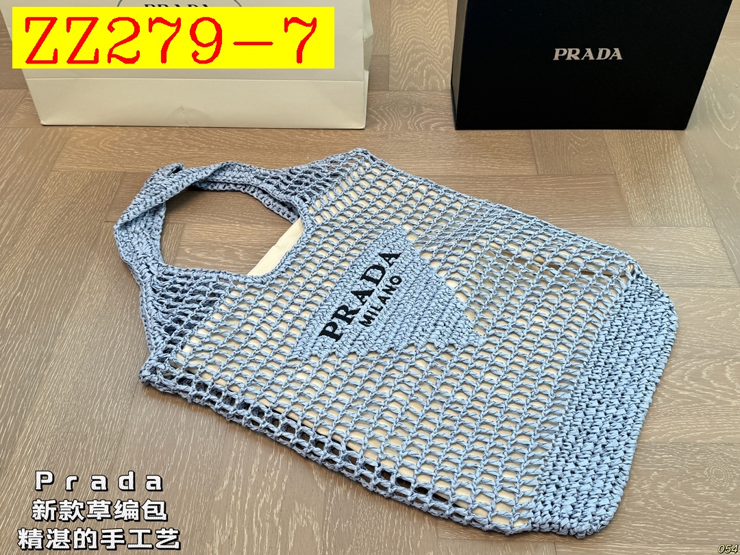 41$ PRADA Straw woven bag size 38x38 cm 425180 ZZ279 gallery