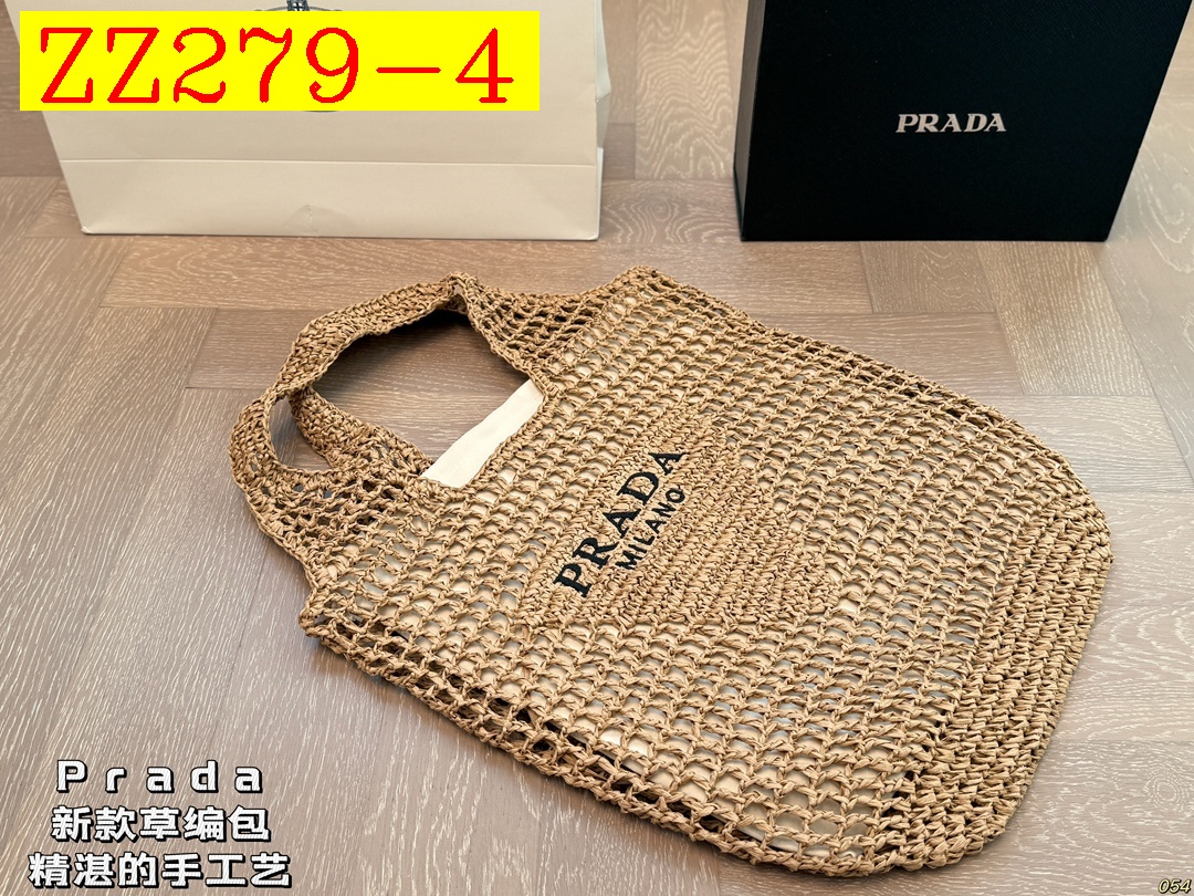 41$ PRADA Straw woven bag size 38x38 cm 425180 ZZ279 gallery