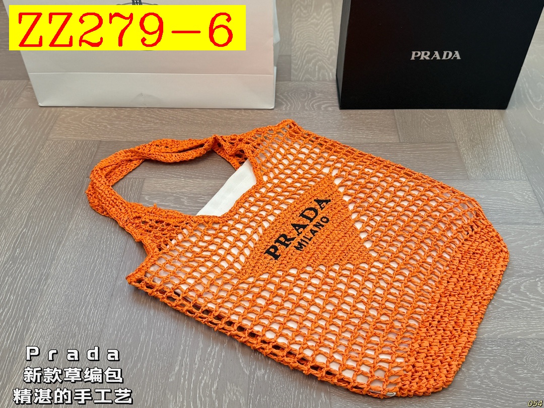 41$ PRADA Straw woven bag size 38x38 cm 425180 ZZ279 gallery