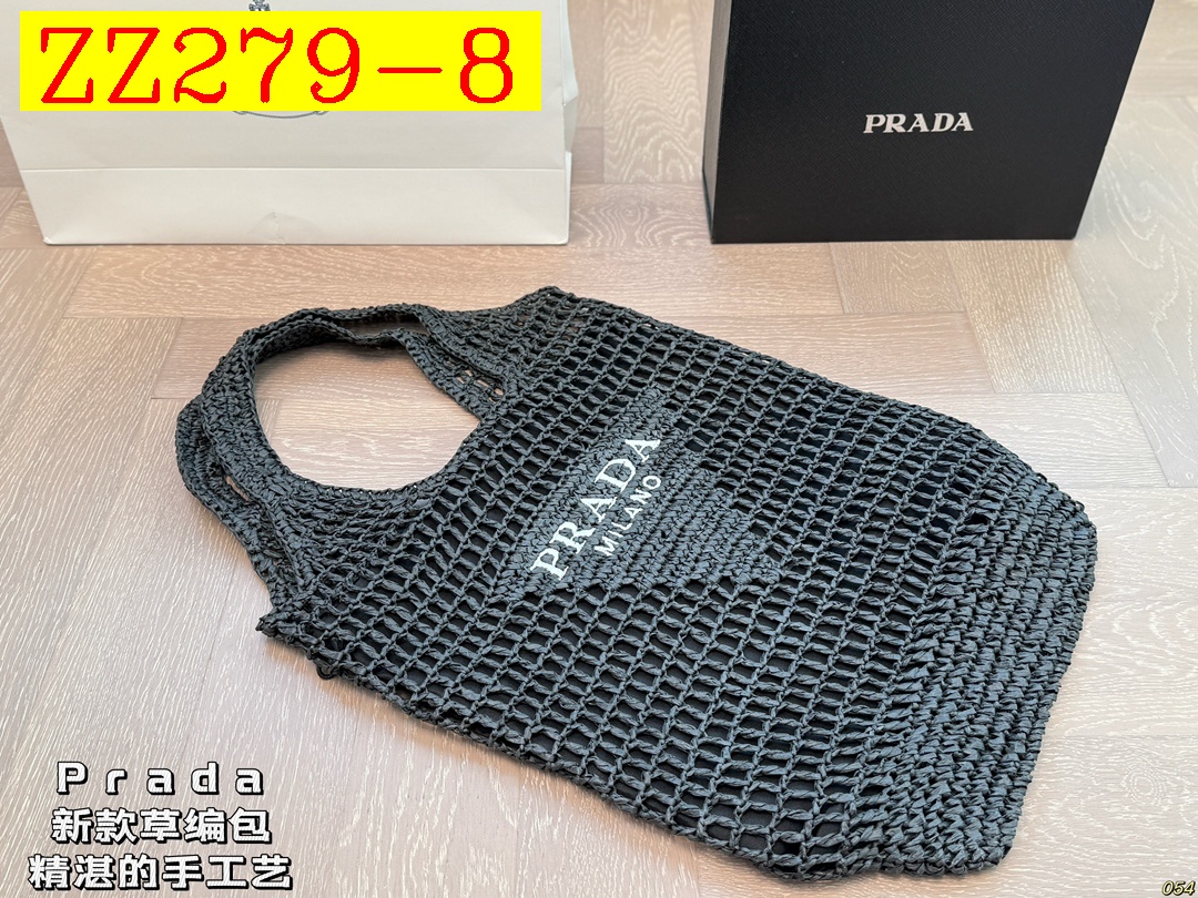 41$ PRADA Straw woven bag size 38x38 cm 425180 ZZ279 gallery