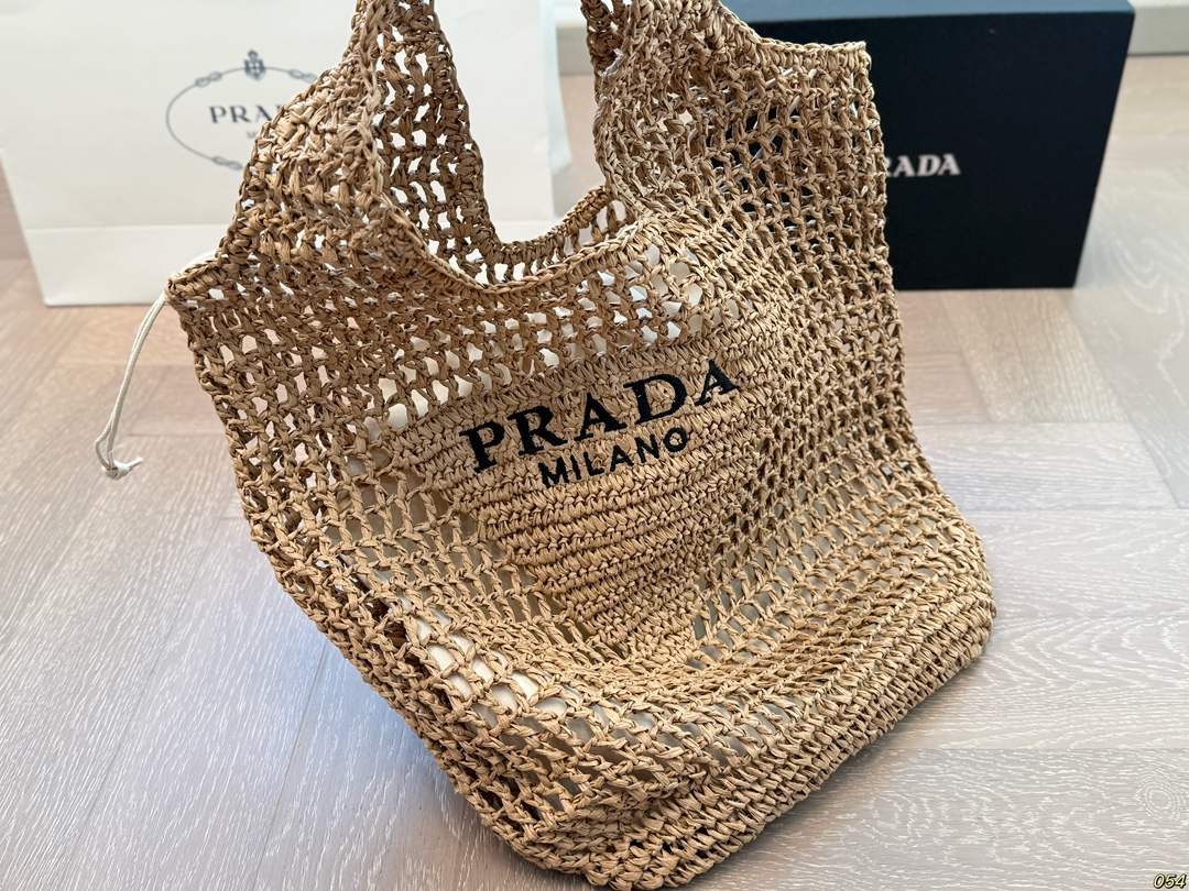 41$ PRADA Straw woven bag size 38x38 cm 425180 ZZ279 gallery