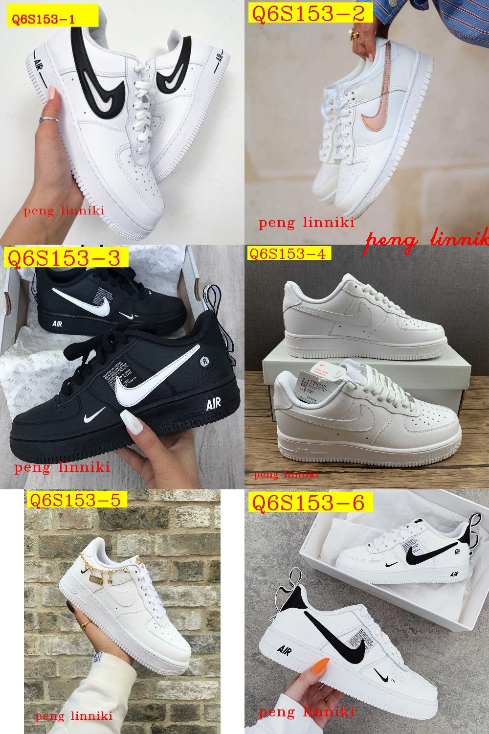 new_dh TOP OG QUALITY Nike Air Force 1 size 36 45 92965023798 Q6S153 gallery