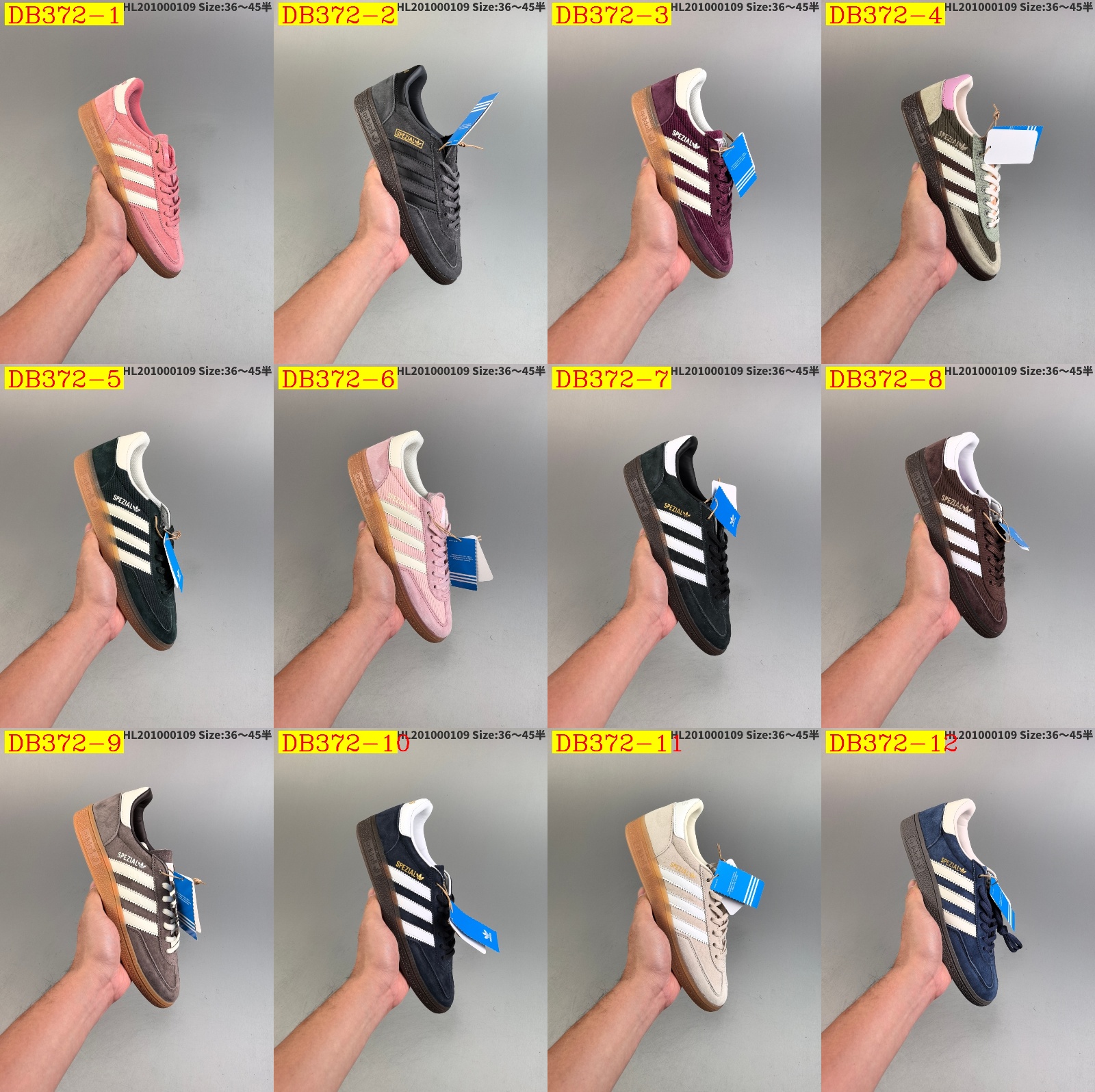43$ dh Adidas Handball Spezial Half size 36-45 72405034034 DB372 gallery