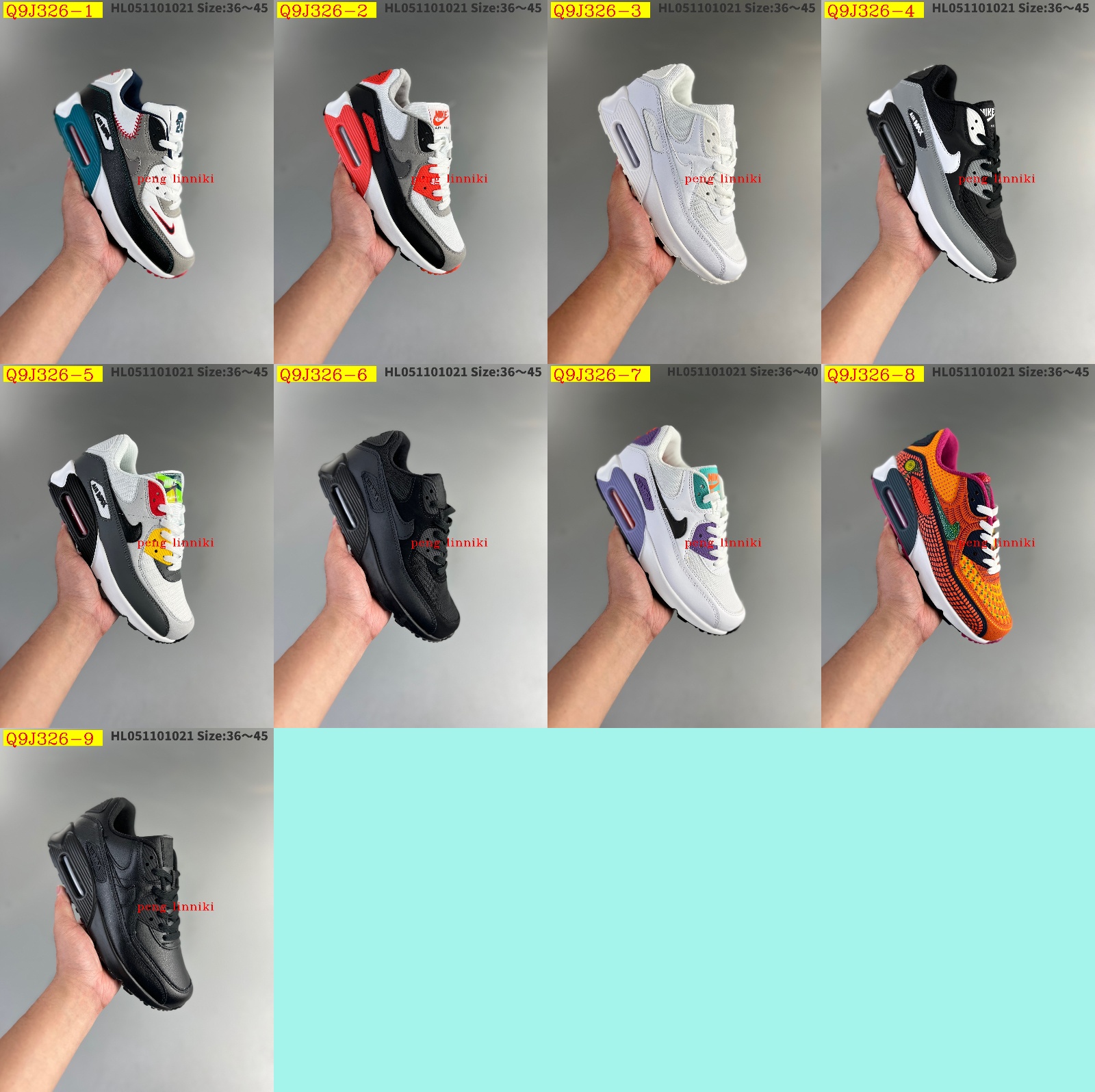 new_dh Nike Air Max 90 size 36 45 32622034020 Q9J326 gallery