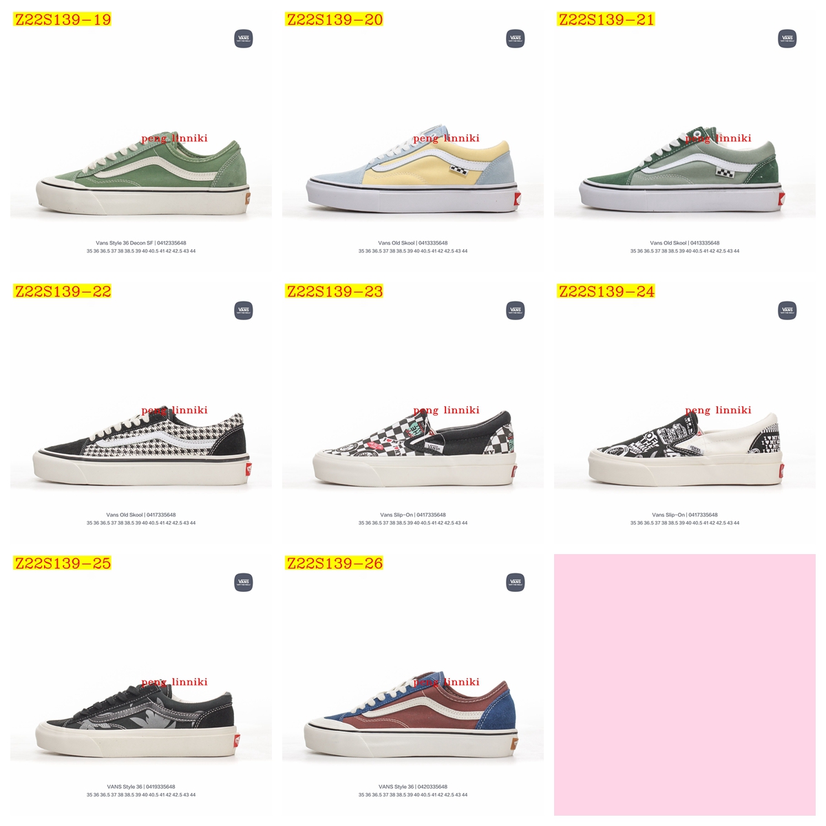 new_dh TOP QUALITY VANS ALL COLORS size 35 44 92447034025 Z22S139 gallery