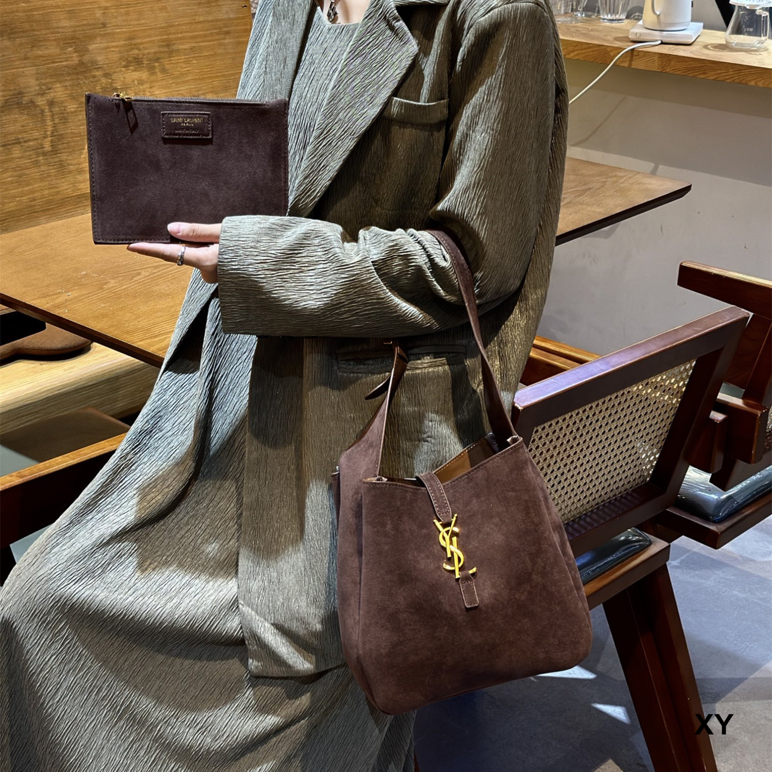45$ YSL 2111 Shoulder bag size 23x11x24 cm 227480 BR1726 gallery