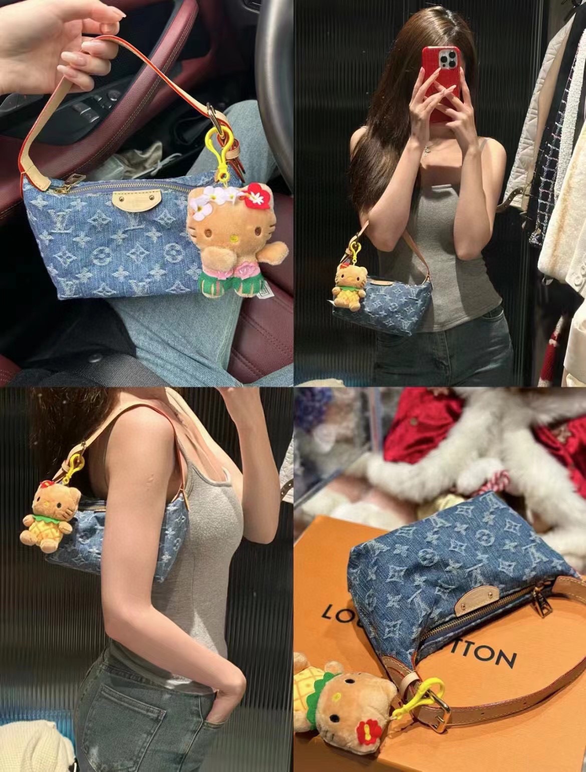 45$ dh Lv hobo Shoulder bag size 19x13 cm 62958034152 DX680 gallery