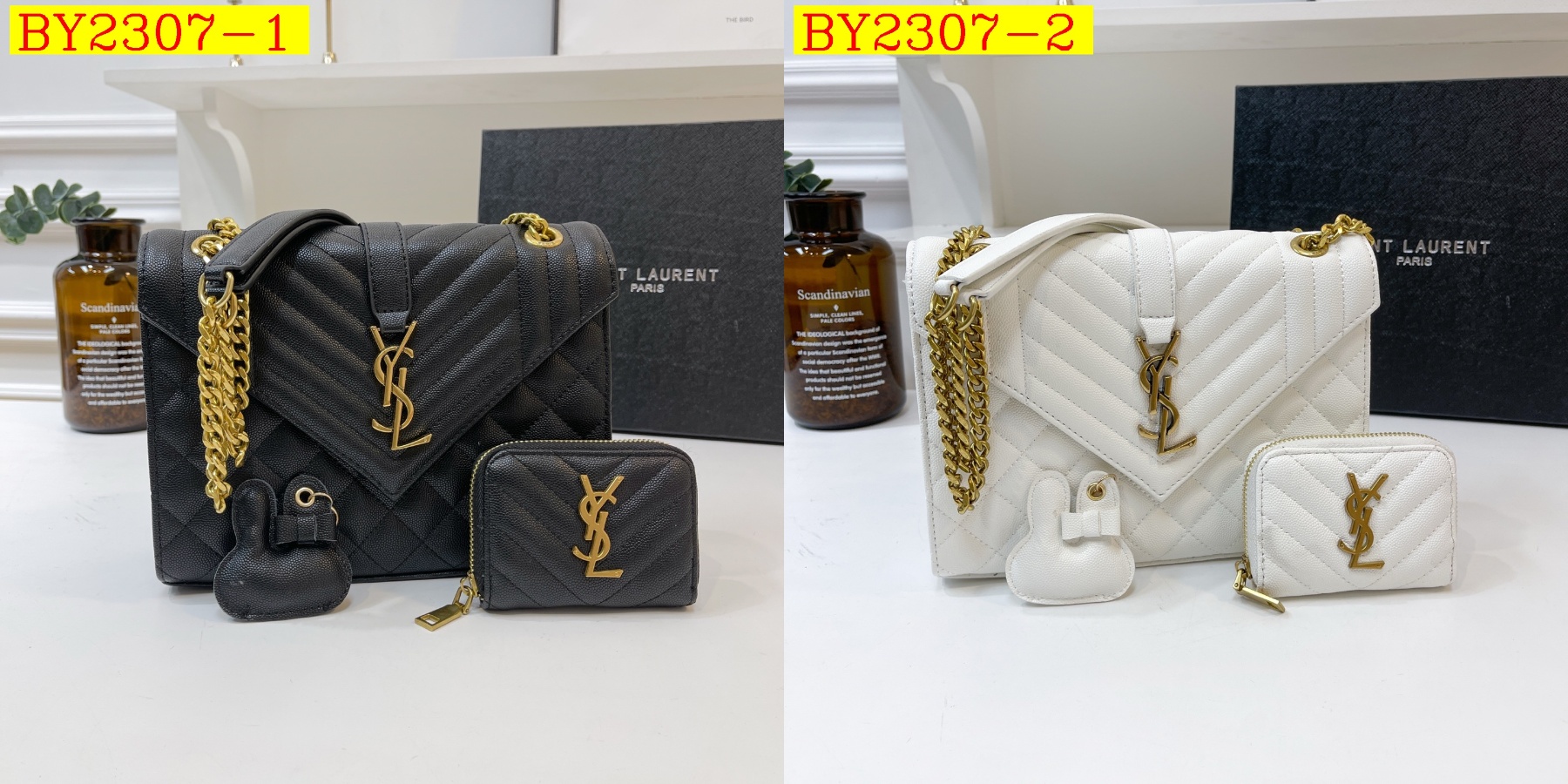 45$ dh YSL 3016 Shoulder bag size 24X18X8 cm 92856034152 BY2307 gallery