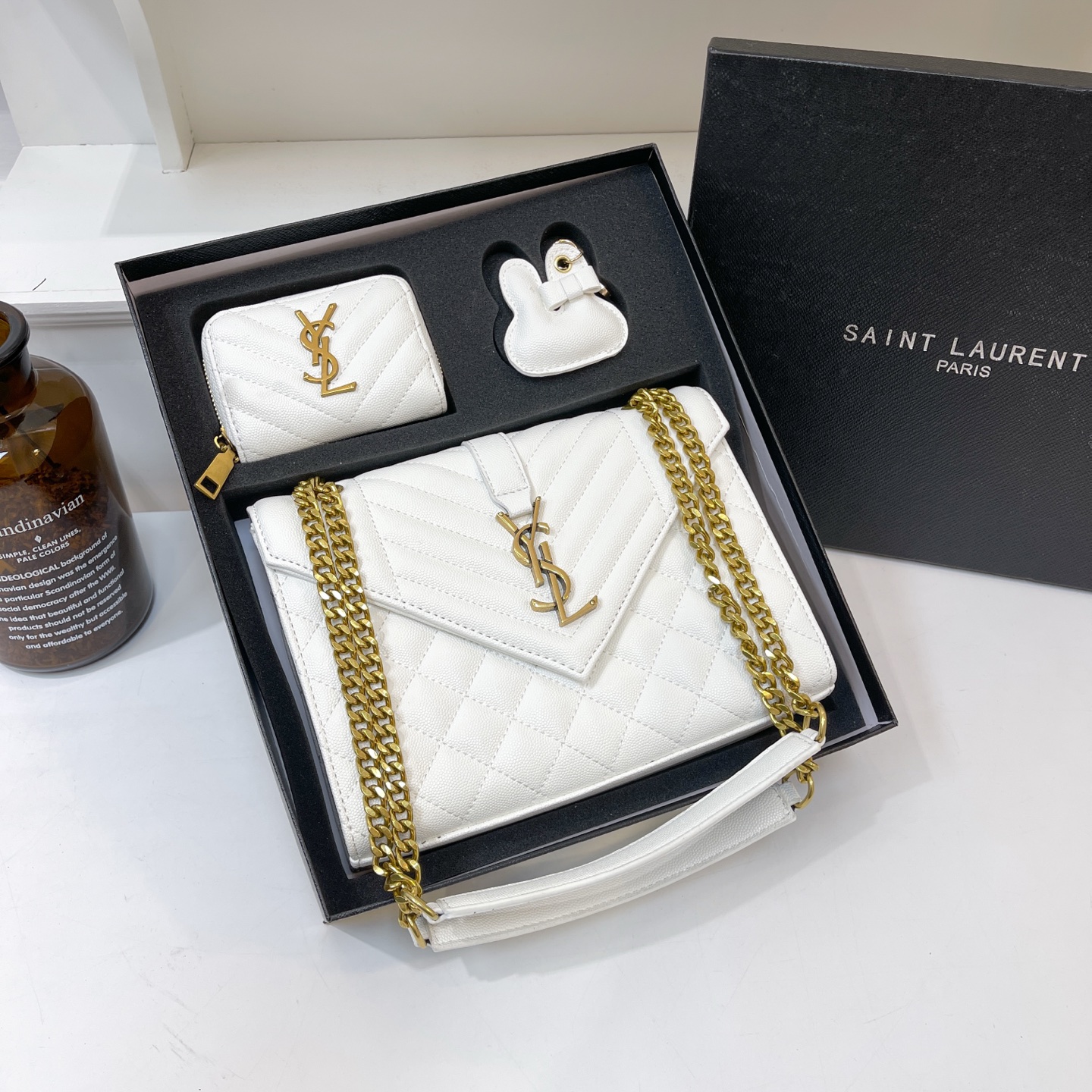 45$ dh YSL 3016 Shoulder bag size 24X18X8 cm 92856034152 BY2307 gallery