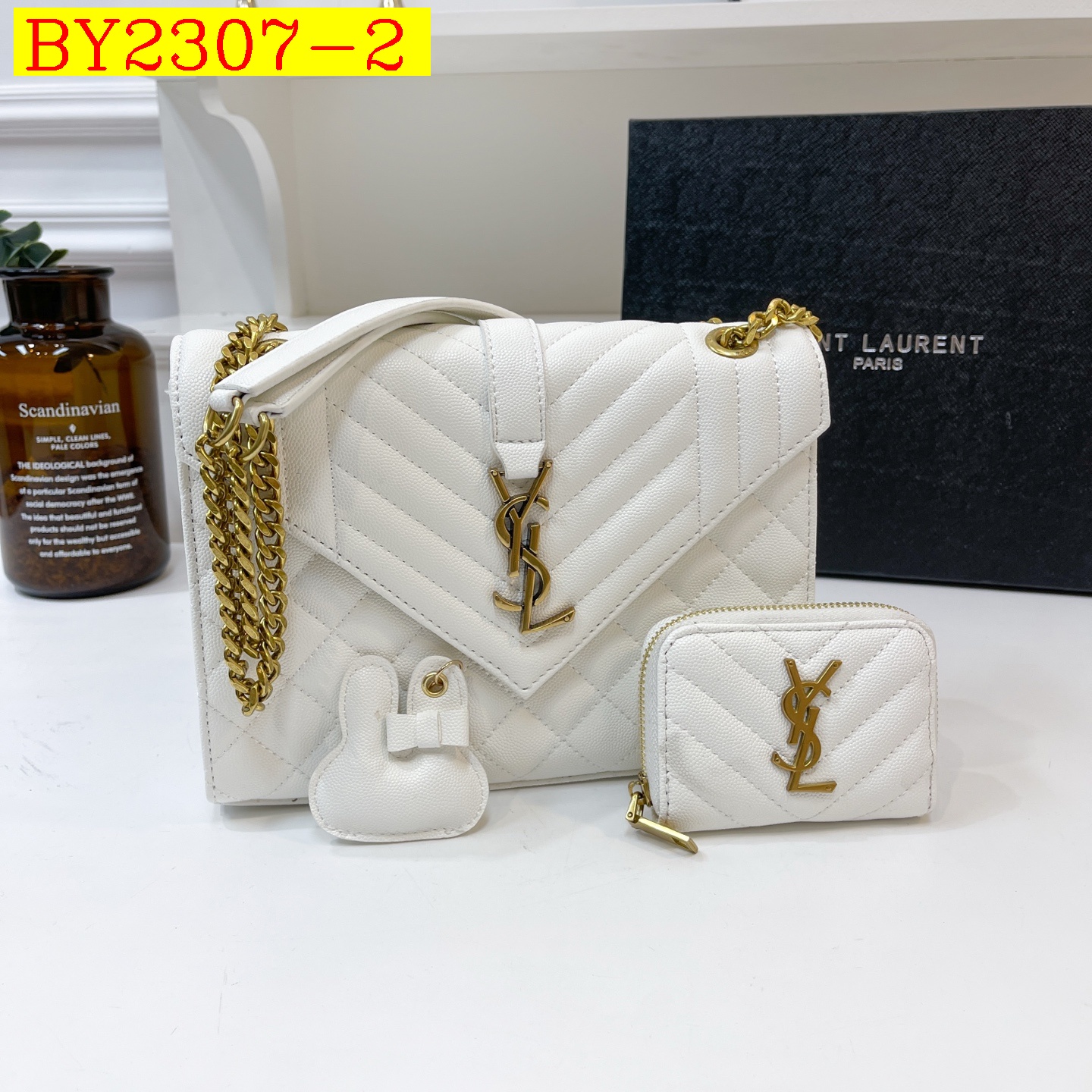 45$ dh YSL 3016 Shoulder bag size 24X18X8 cm 92856034152 BY2307 gallery
