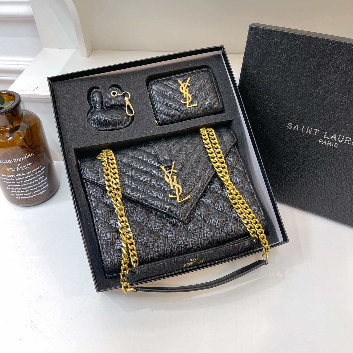 45$ dh YSL 3016 Shoulder bag size 24X18X8 cm 92856034152 BY2307 gallery