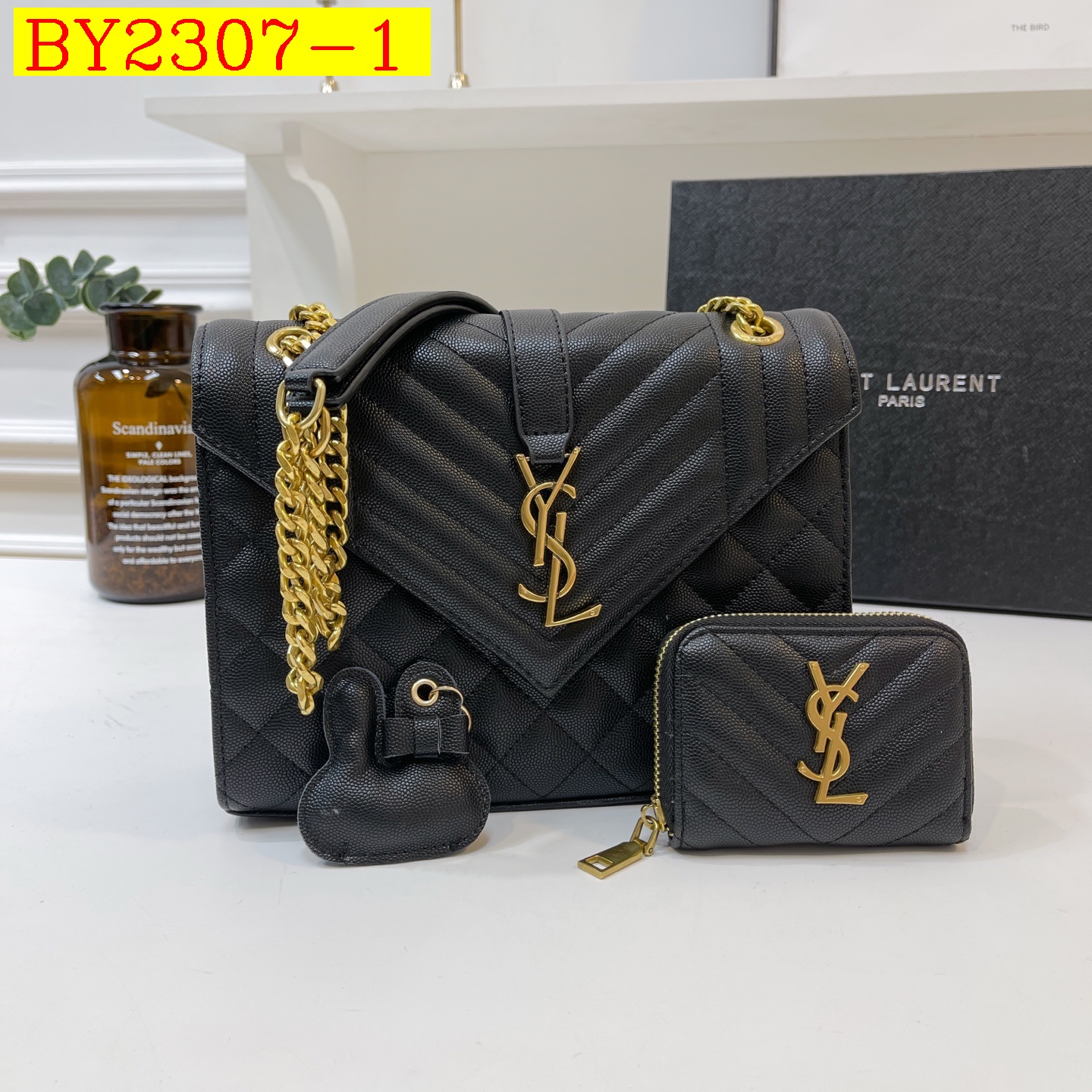 45$ dh YSL 3016 Shoulder bag size 24X18X8 cm 92856034152 BY2307 gallery