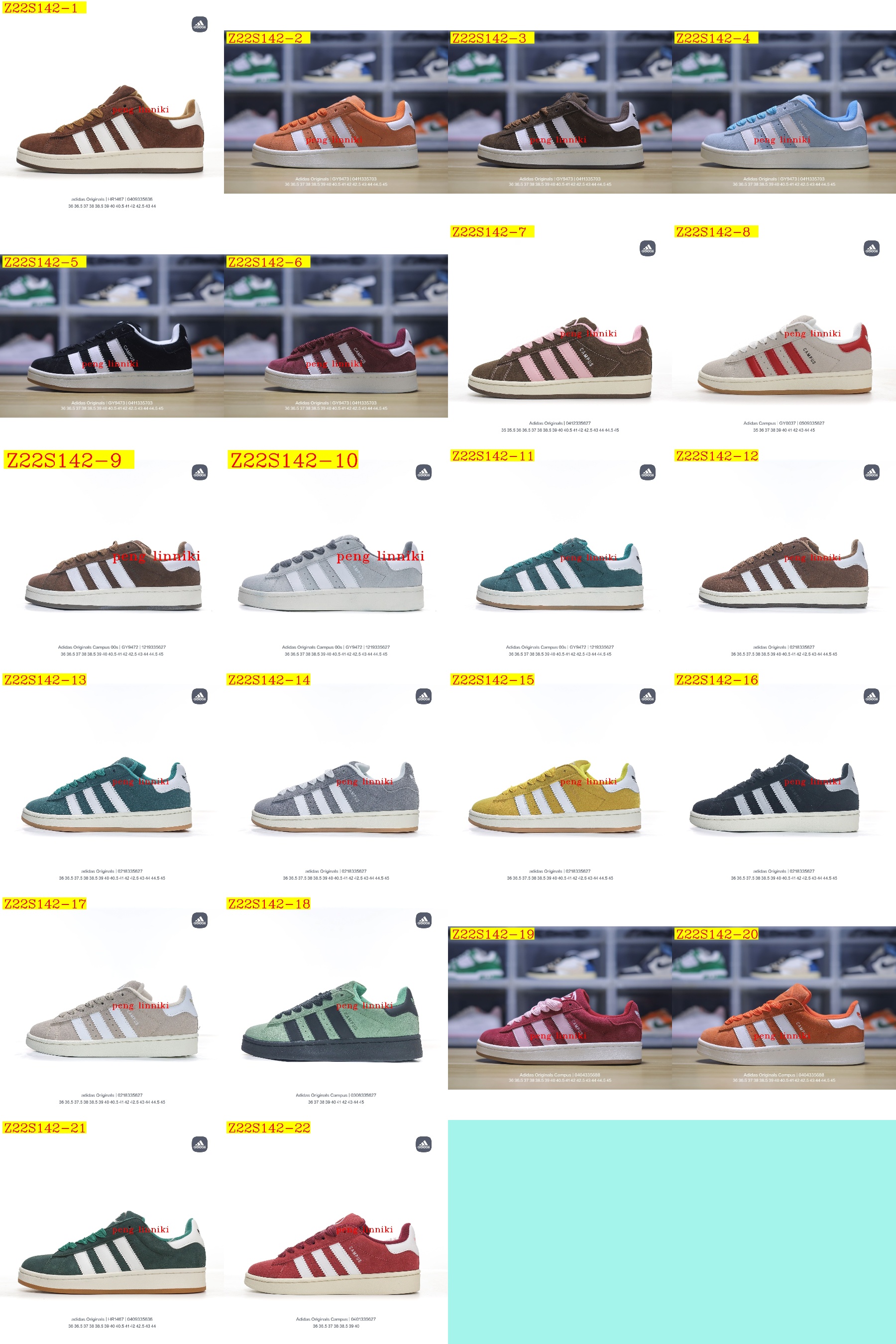 45$ new_dh Adidas Originals Campus 00s SIZE 36-45 521440 Z22S142 gallery
