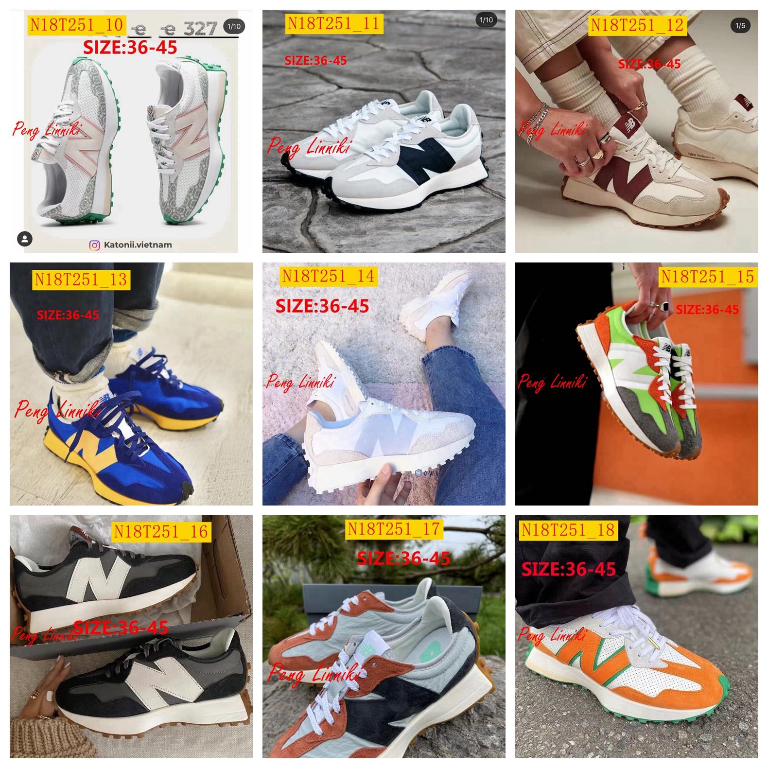 45$ new_dh New Balance 327 size 36-45 91693034038 N18T251 gallery