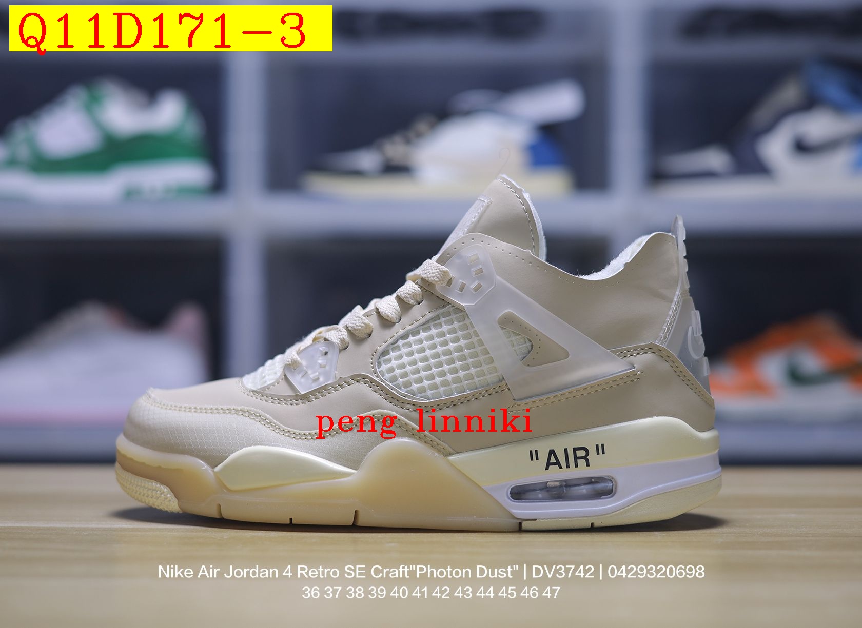 45$ new_dh Nike Air Jordan 4 Retro OG size 36-47 52718024932 Q11D171 gallery
