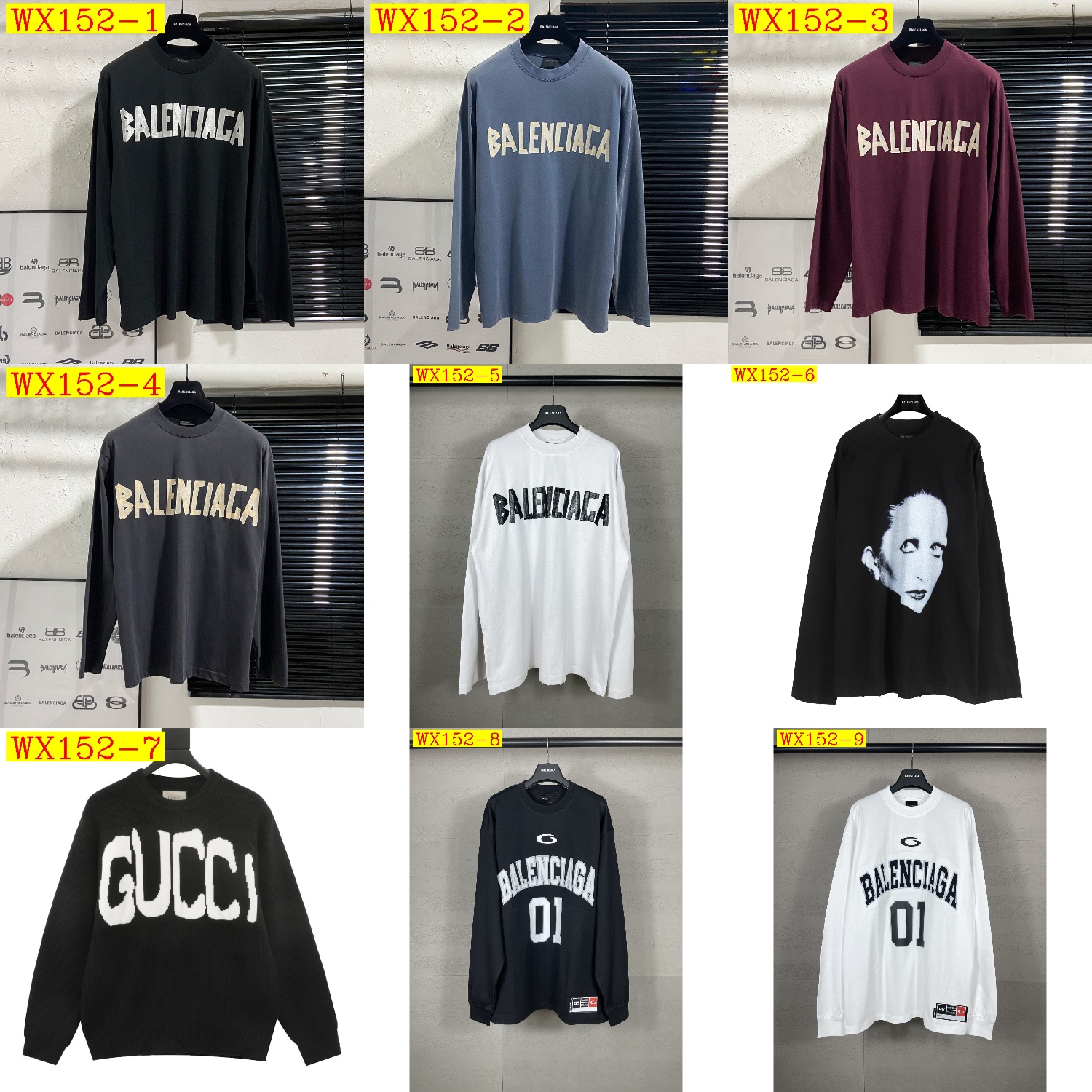 46$ BALENCIXGA SS25 Sweatshirt size XS-L 823140 WX152 gallery
