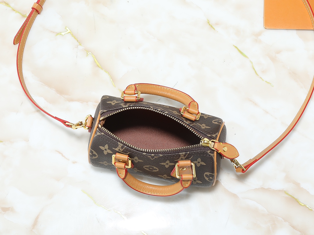 48$ LV Nano Speedy Monogram Shoulder bag size 16X10X7 cm 125690 BR1994 gallery